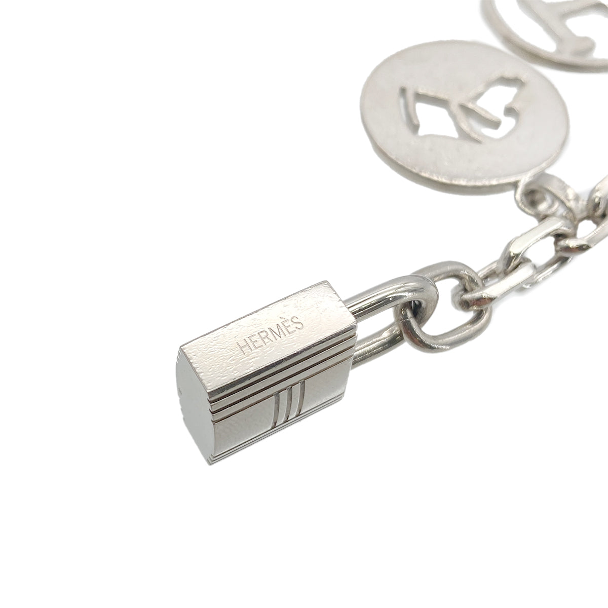 Luxury Promise Japan HERMES BAG CHARM AMULET 4 SILVER ACCESSORY 90283129