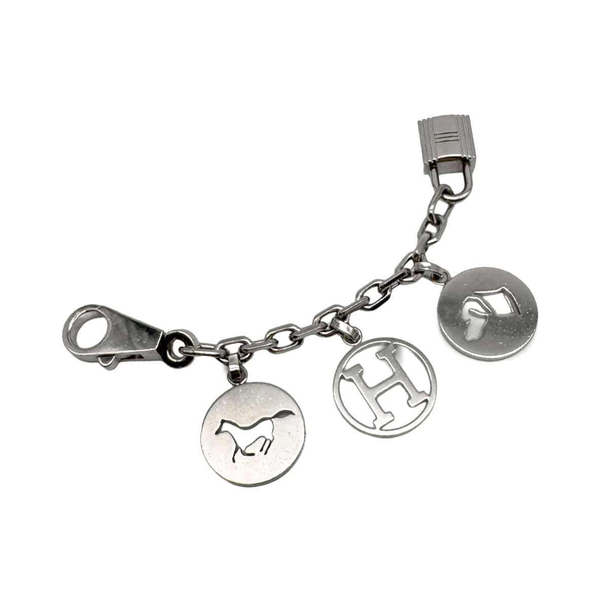 Luxury Promise Japan HERMES BAG CHARM AMULET 4 SILVER ACCESSORY 90313873