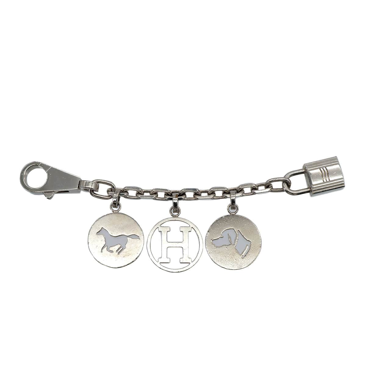 Luxury Promise Japan HERMES BAG CHARM AMULET 4 SILVER ACCESSORY PALLADIUM HARDWARE 90313418