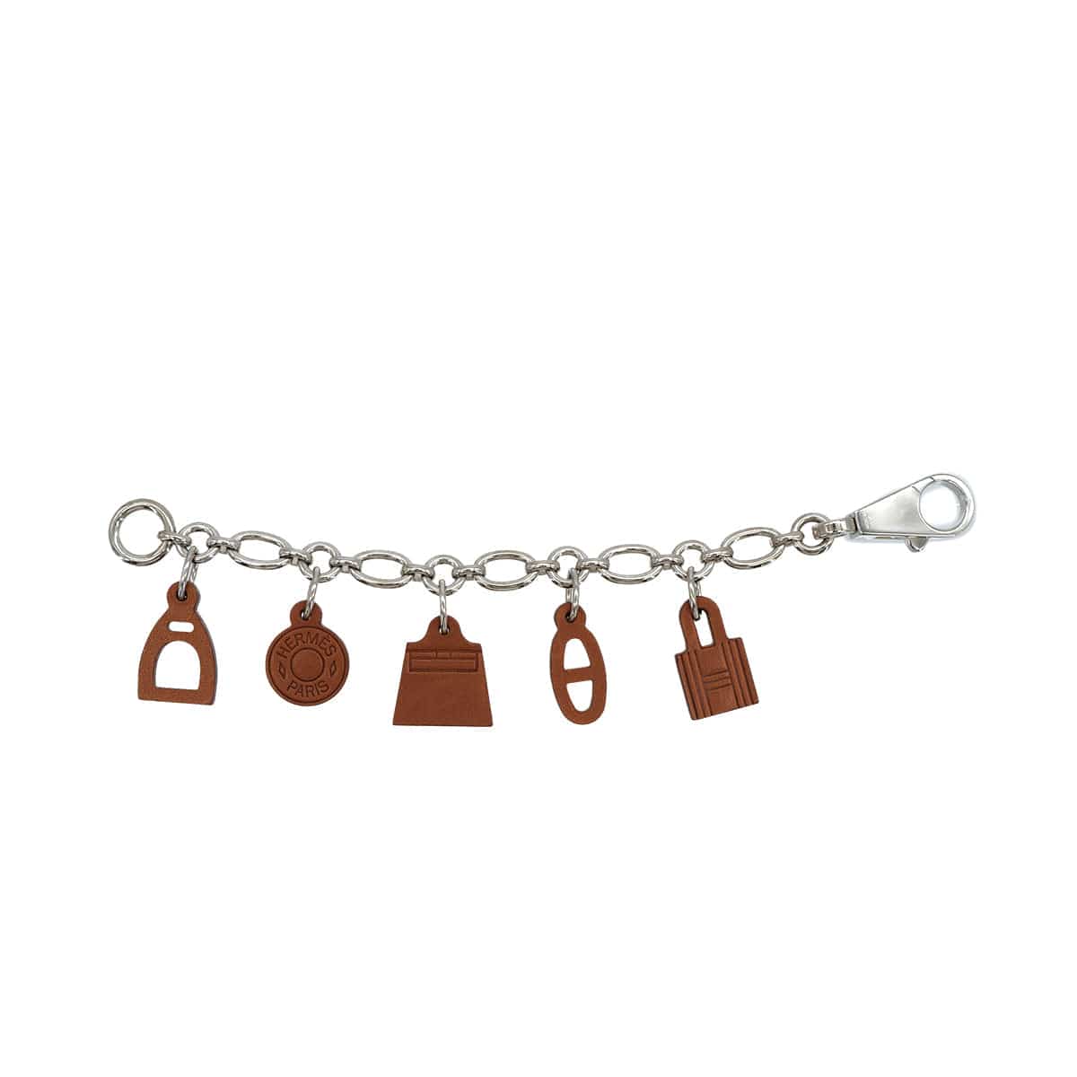 Luxury Promise Japan HERMES BAG CHARM AMULETTES 5 FAUVE VEAU BARENIA PALLADIUM HARDWARE 90313419