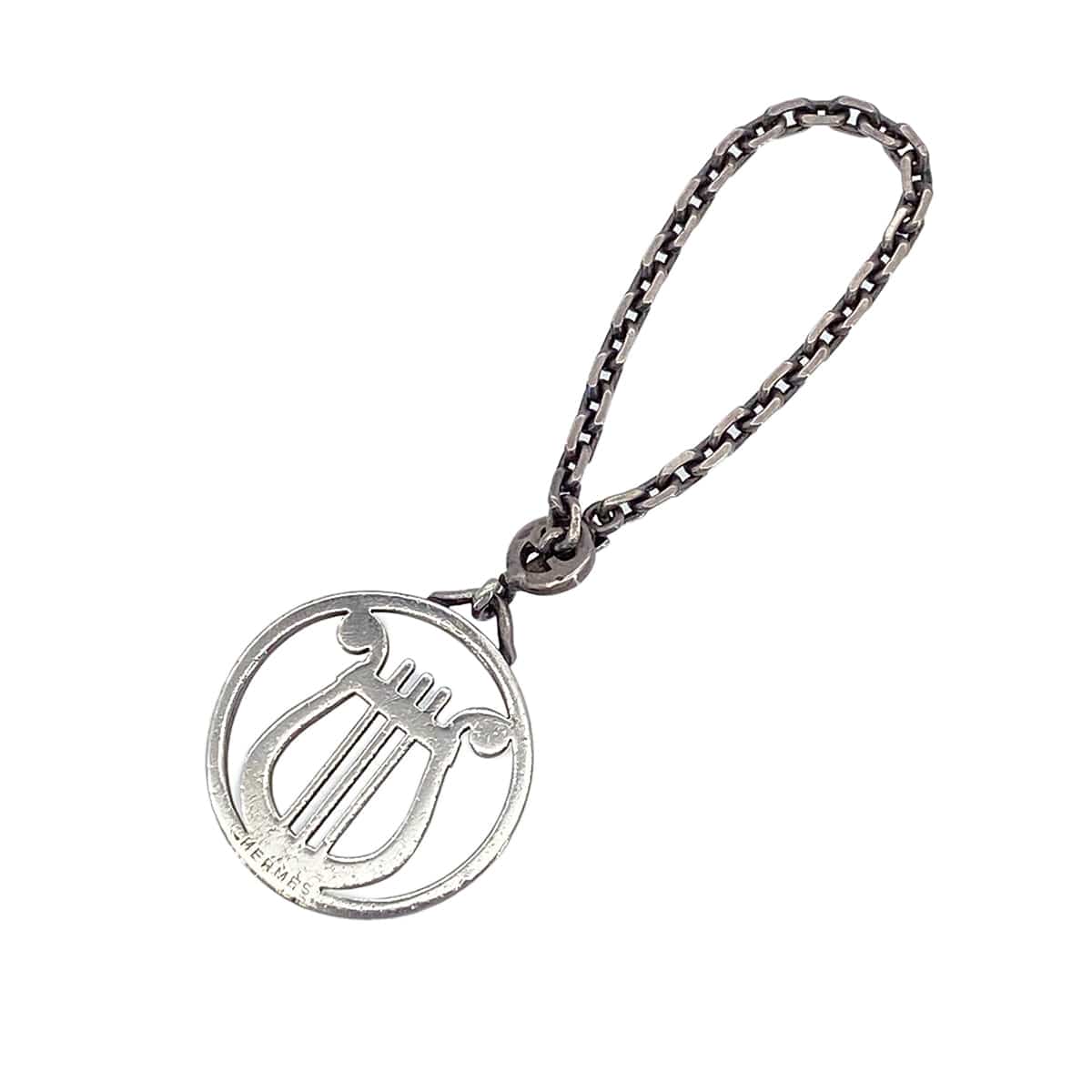 Luxury Promise Japan HERMES BAG CHARM HARP MOTIF SILVER ACCESSORY 90276653