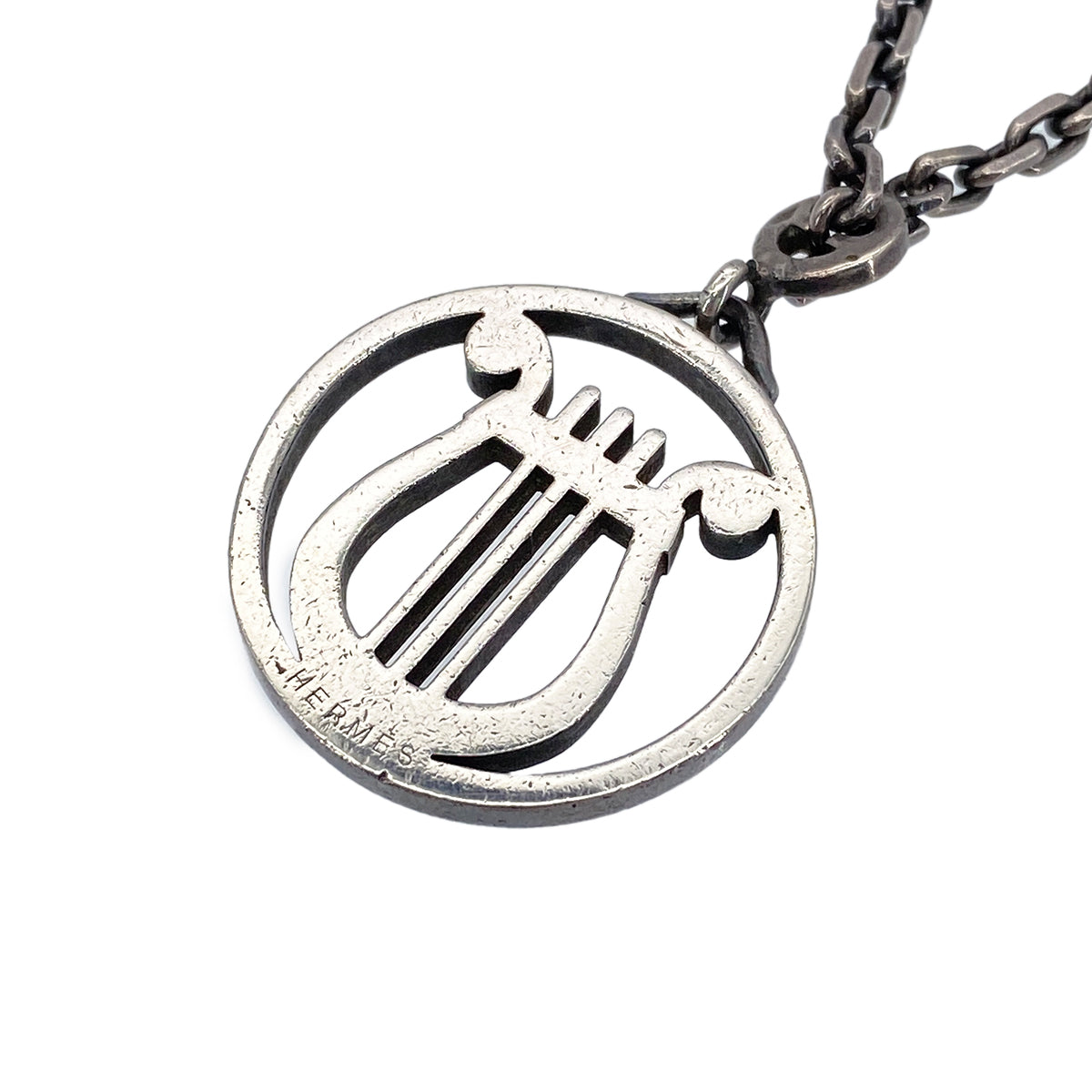 Luxury Promise Japan HERMES BAG CHARM HARP MOTIF SILVER ACCESSORY 90276653
