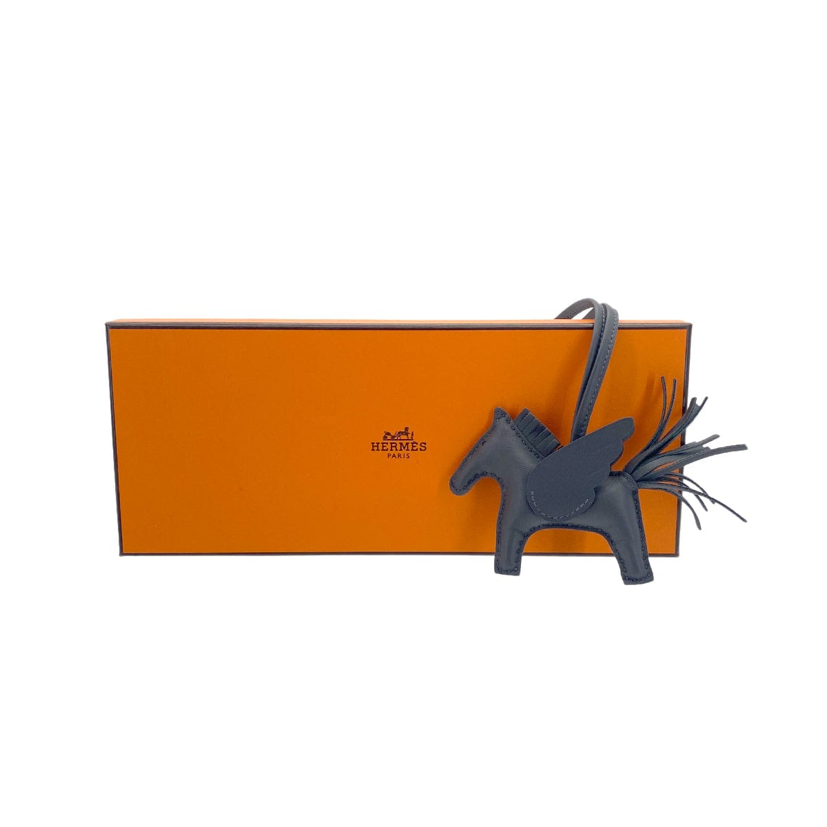 Luxury Promise Japan HERMES BAG CHARM RODEO PEGASUS PM ARDOISE AGNEAU MILO W 90299095