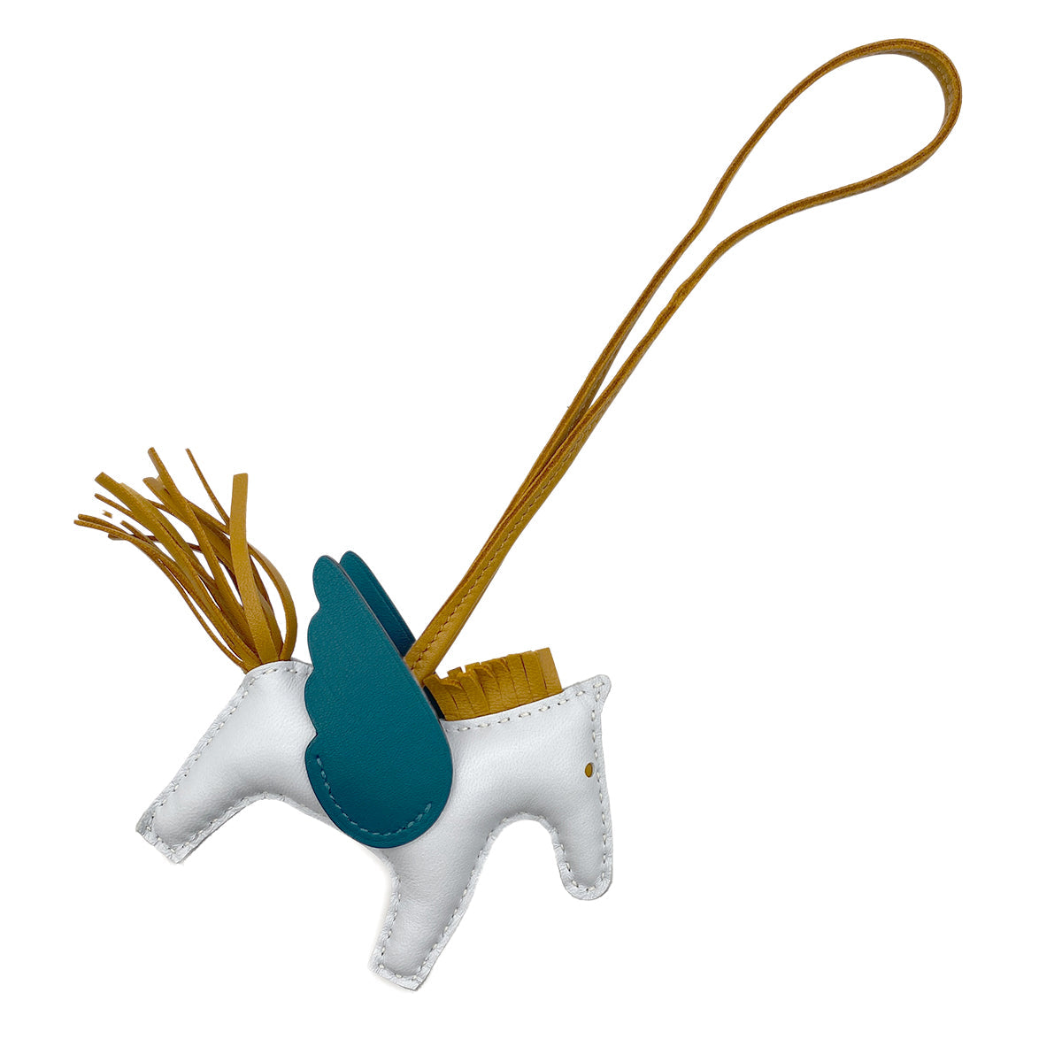 Luxury Promise Japan HERMES BAG CHARM RODEO PEGASUS PM BLUE BRUME SESAMI VERT BOSPHORE AGNEAU MILO Z 90274867