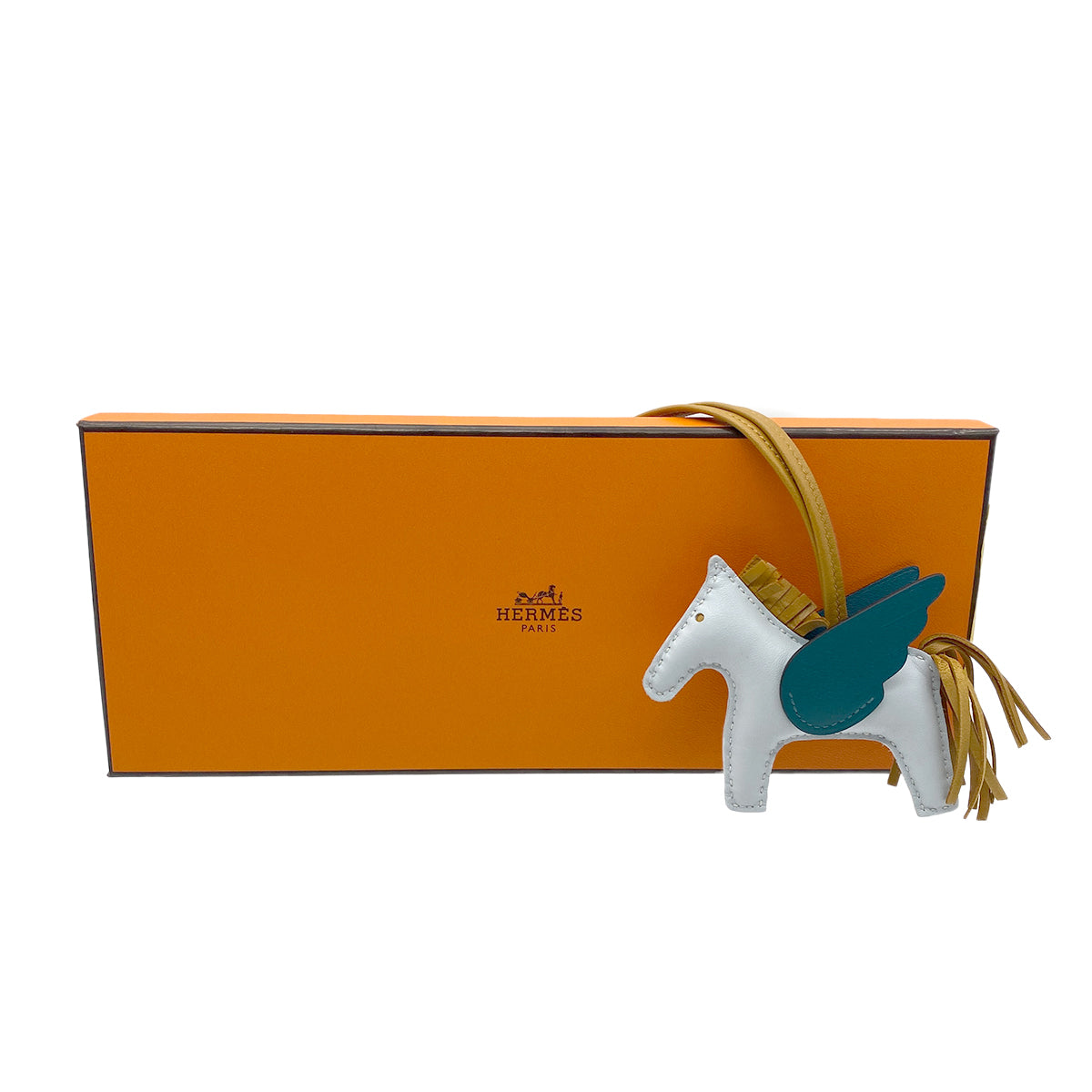 Luxury Promise Japan HERMES BAG CHARM RODEO PEGASUS PM BLUE BRUME SESAMI VERT BOSPHORE AGNEAU MILO Z 90274867