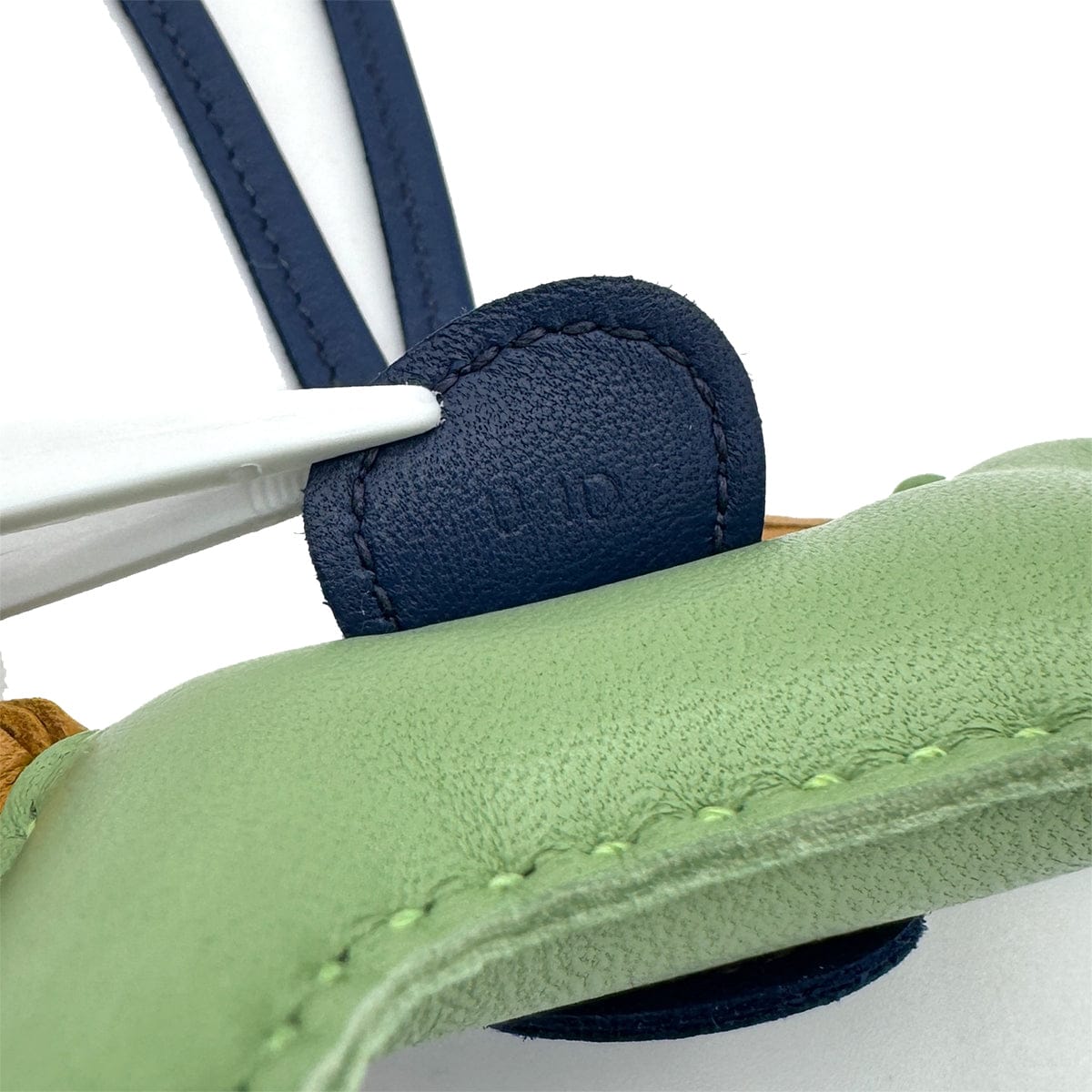 Luxury Promise Japan HERMES BAG CHARM RODEO PM VERT CRIQUET BLEU DE MALTE SESAMI AGNEAU MILO 2022 U STAMP 90312944