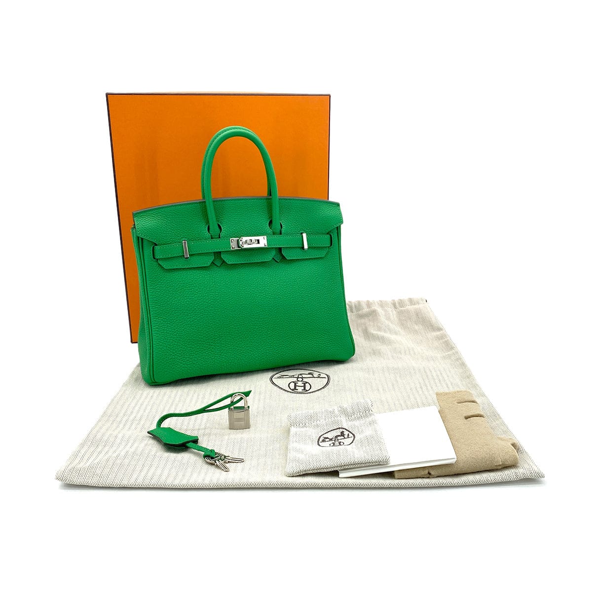 Luxury Promise Japan HERMES BIRKIN 25 BAMBOU TOGO HAND BAG W PHW 90305902