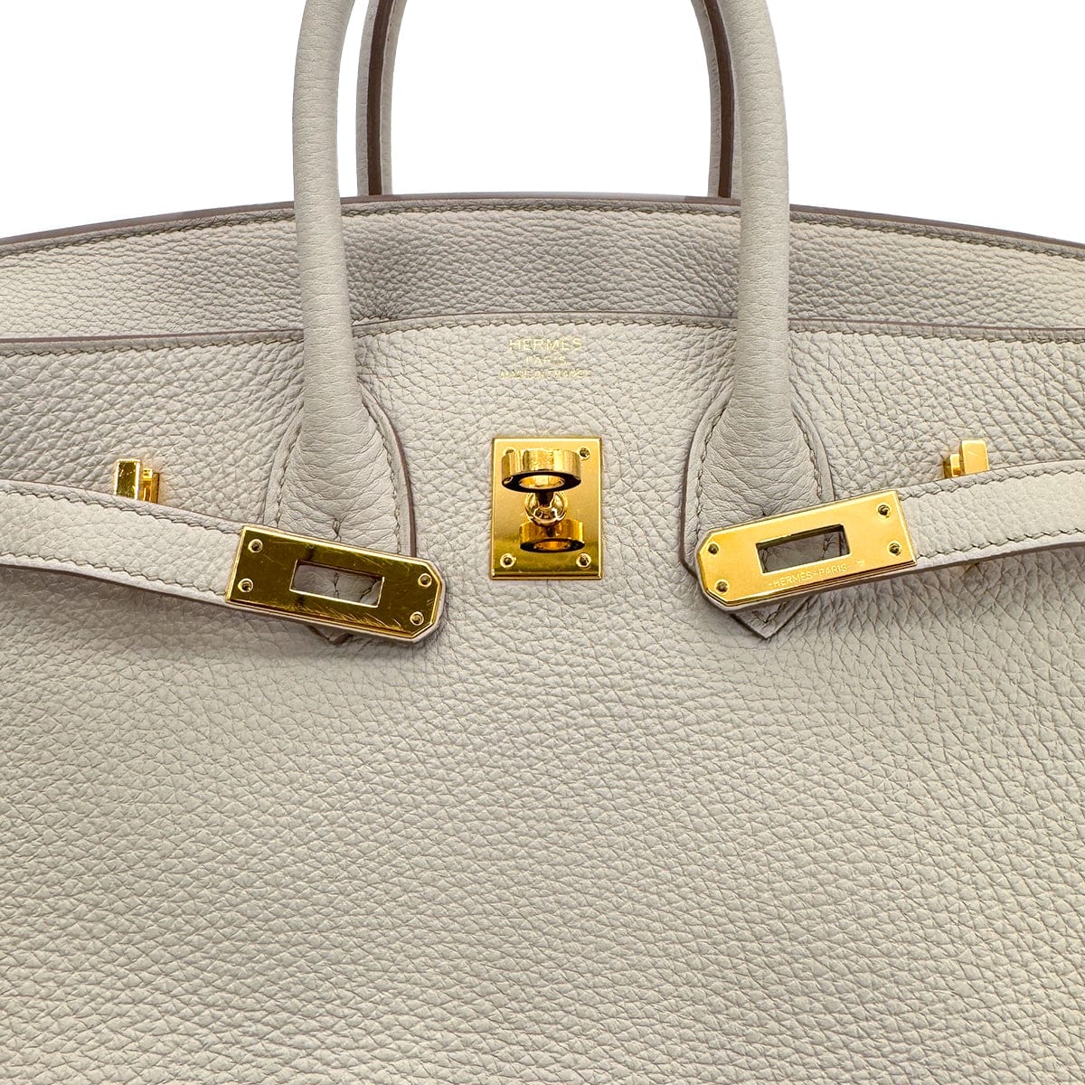 Luxury Promise Japan HERMES BIRKIN 25 BETON TOGO HAND BAG U GHW 90309136