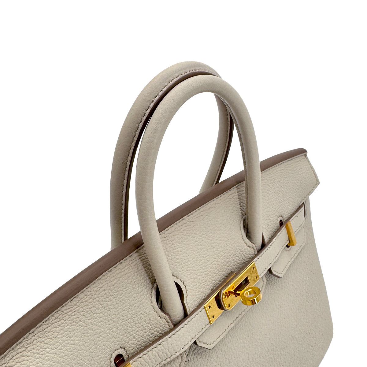 Luxury Promise Japan HERMES BIRKIN 25 BETON TOGO HAND BAG U GHW 90309136