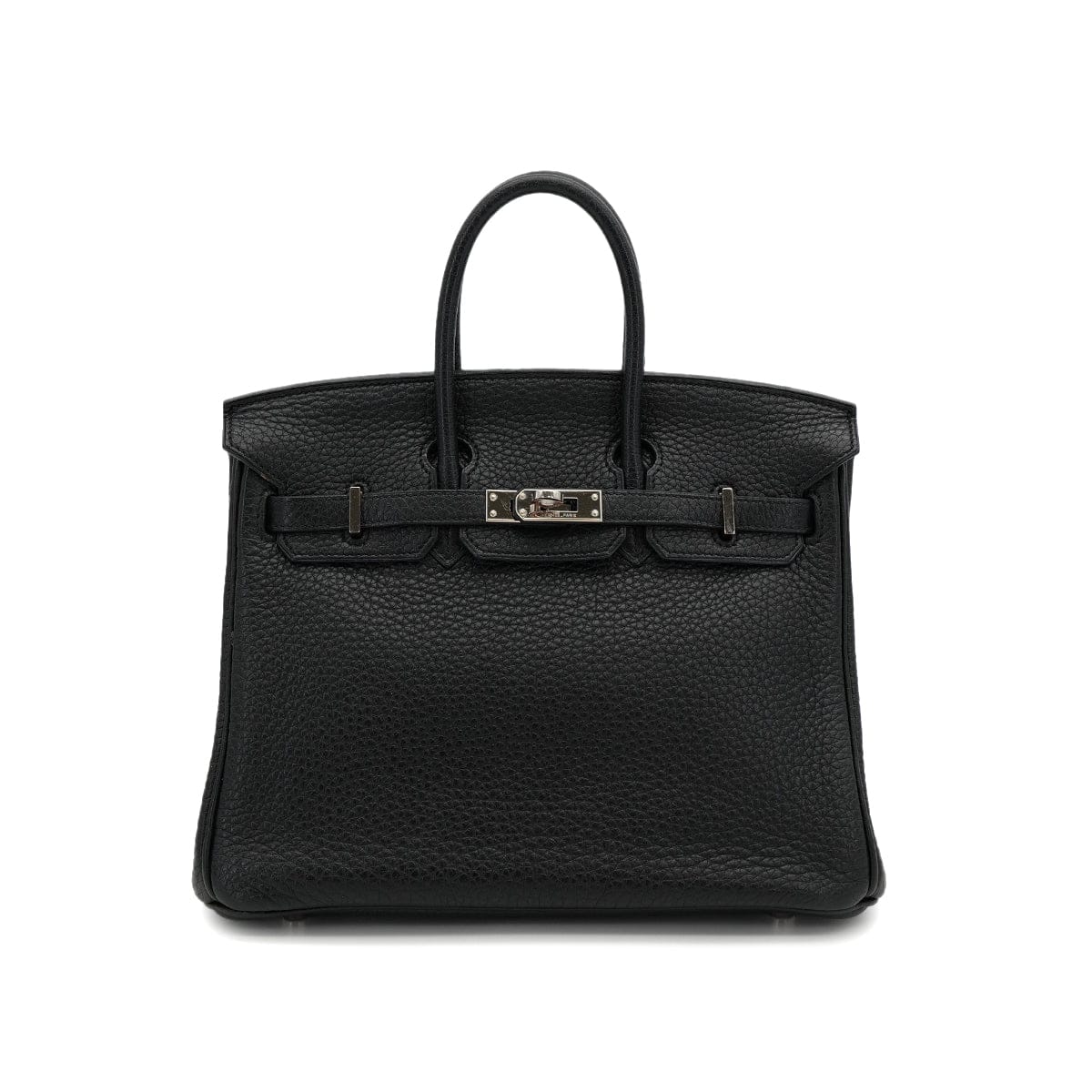 Luxury Promise Japan HERMES BIRKIN 25 BLACK TAURILLON CLEMENCE HAND BAG 2010 SQUARE N PALLADIUM HARDWARE 90312935