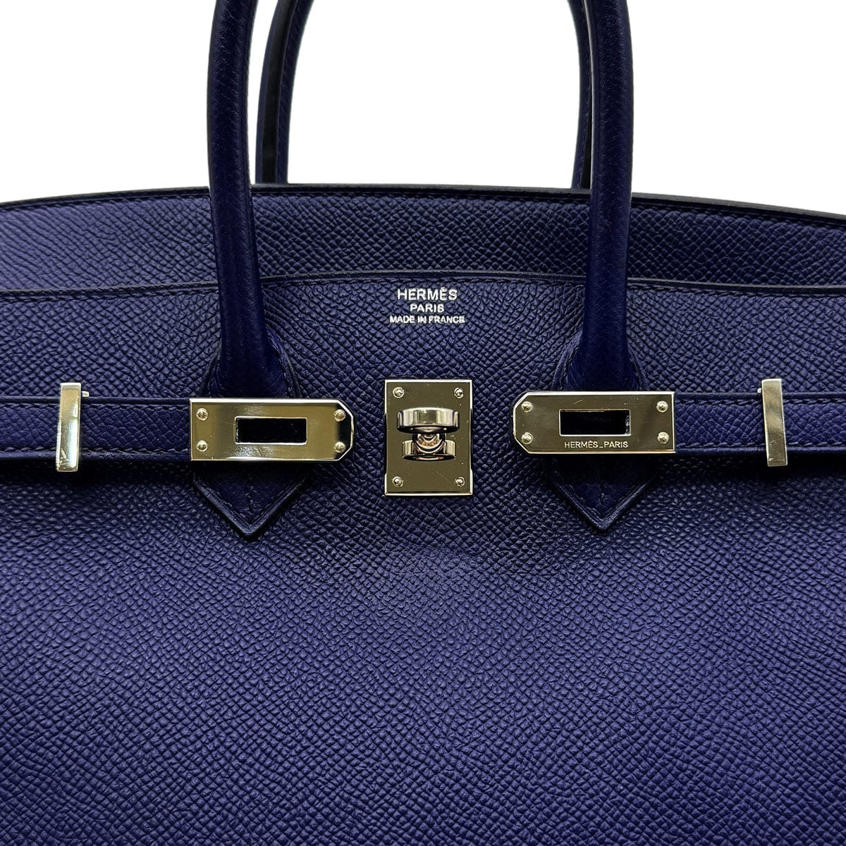 Luxury Promise Japan HERMES BIRKIN 25 BLUE SAPHIR EPSOM HAND BAG □Q PALLADIUM HARDWARE 90299355