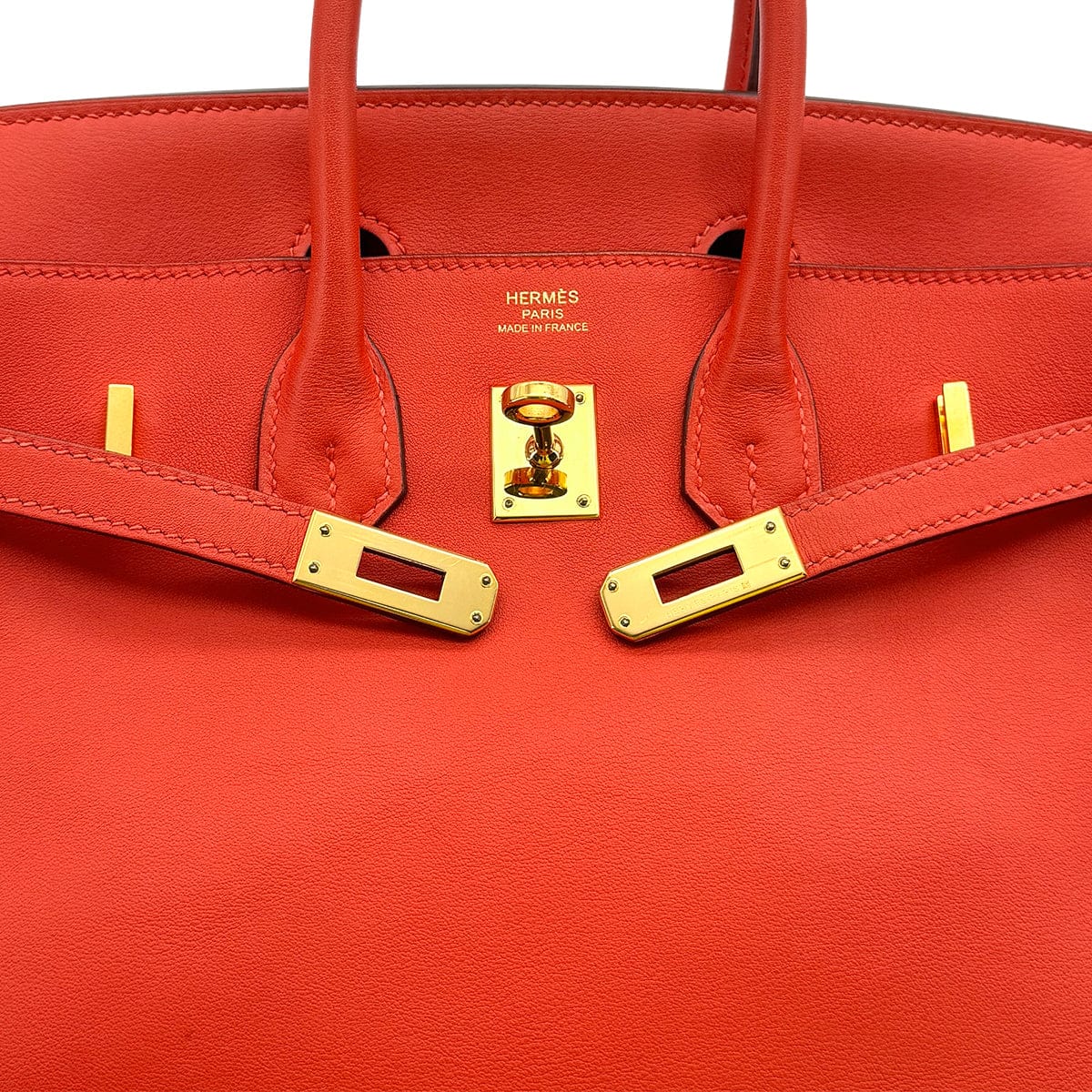 Luxury Promise Japan HERMES BIRKIN 25 CAPUCINE VEAU SWIFT HAND BAG X GOLD HARDWARE 90308208