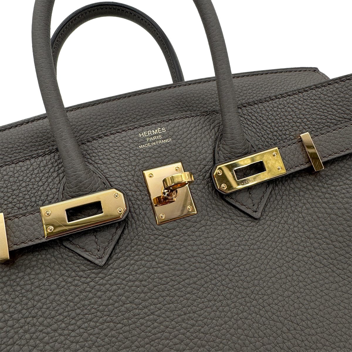 Luxury Promise Japan HERMES BIRKIN 25 ETAIN TOGO HAND BAG C GHW 90298152