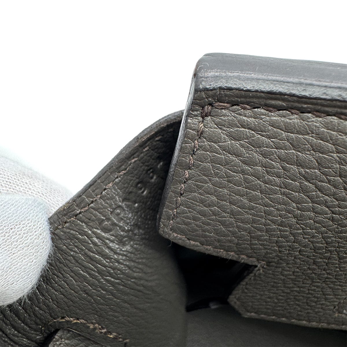 Luxury Promise Japan HERMES BIRKIN 25 ETAIN TOGO HAND BAG C GHW 90298152