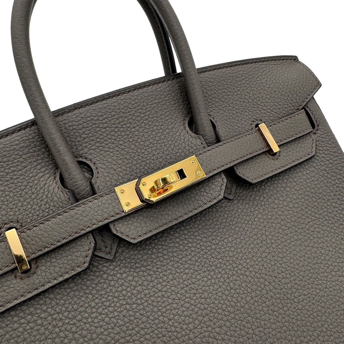 Luxury Promise Japan HERMES BIRKIN 25 ETAIN TOGO HAND BAG C GHW 90298152