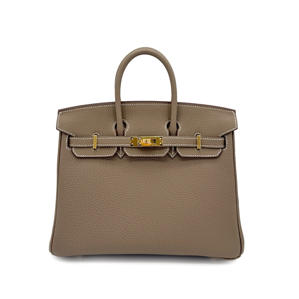 Luxury Promise Japan HERMES BIRKIN 25 ETOUPE TOGO HAND BAG W GHW 90268072