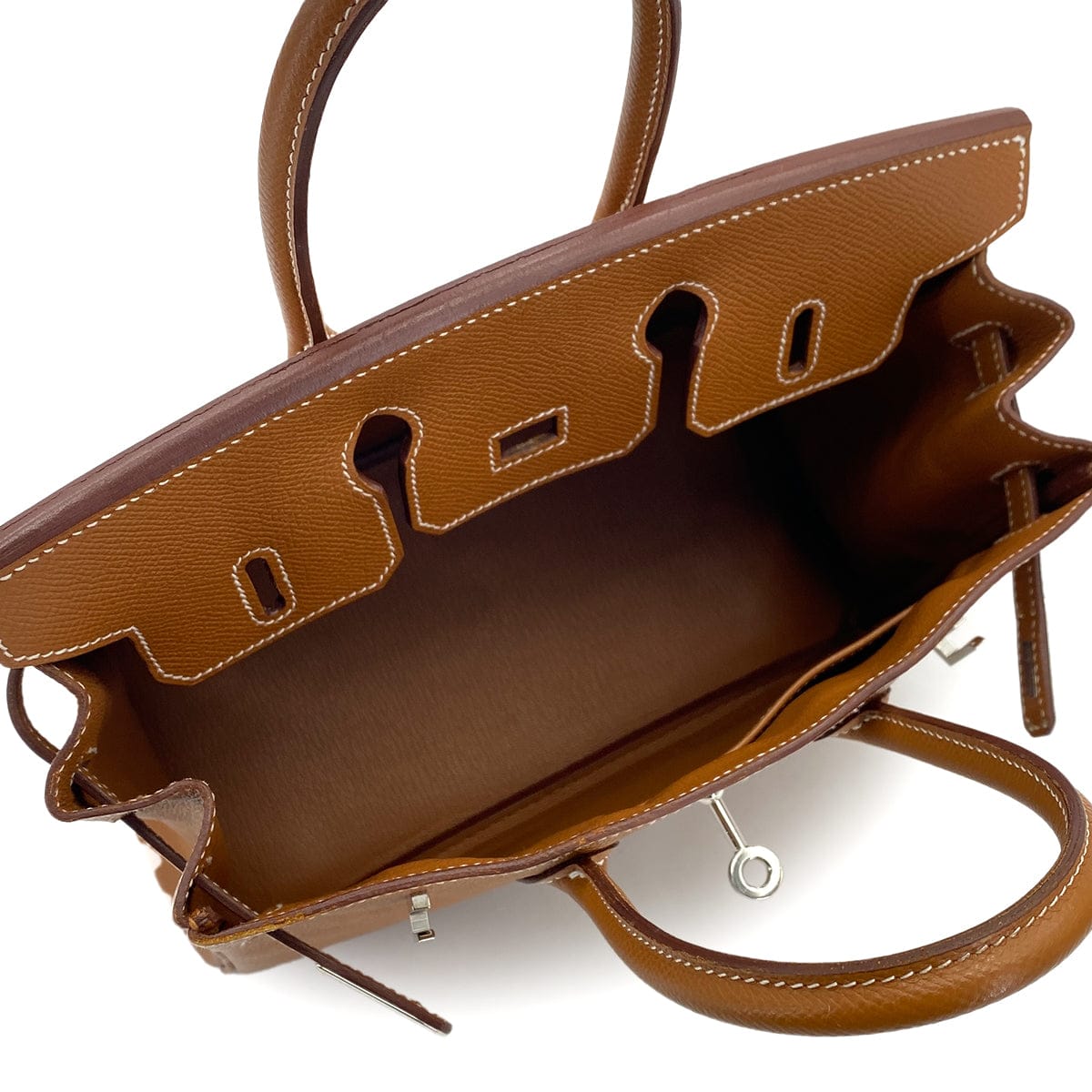 Luxury Promise Japan HERMES BIRKIN 25 GOLD EPSOM HAND BAG 2010 SQUARE N PALLADIUM HARDWARE 90312525