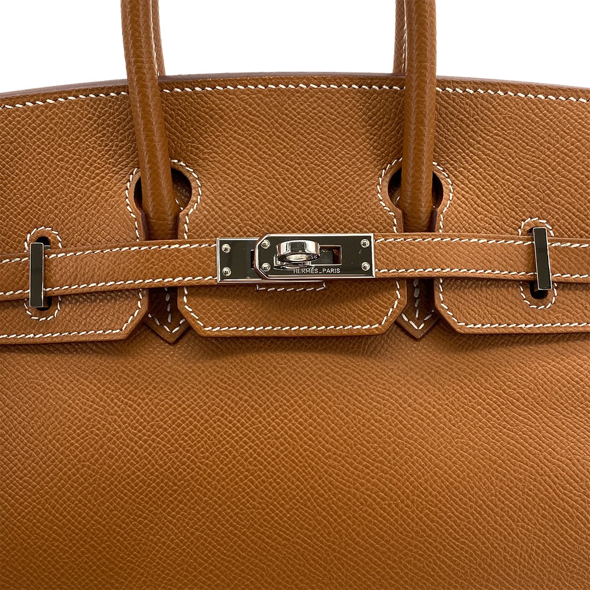 Luxury Promise Japan HERMES BIRKIN 25 GOLD EPSOM HAND BAG 2010 SQUARE N PALLADIUM HARDWARE 90312525
