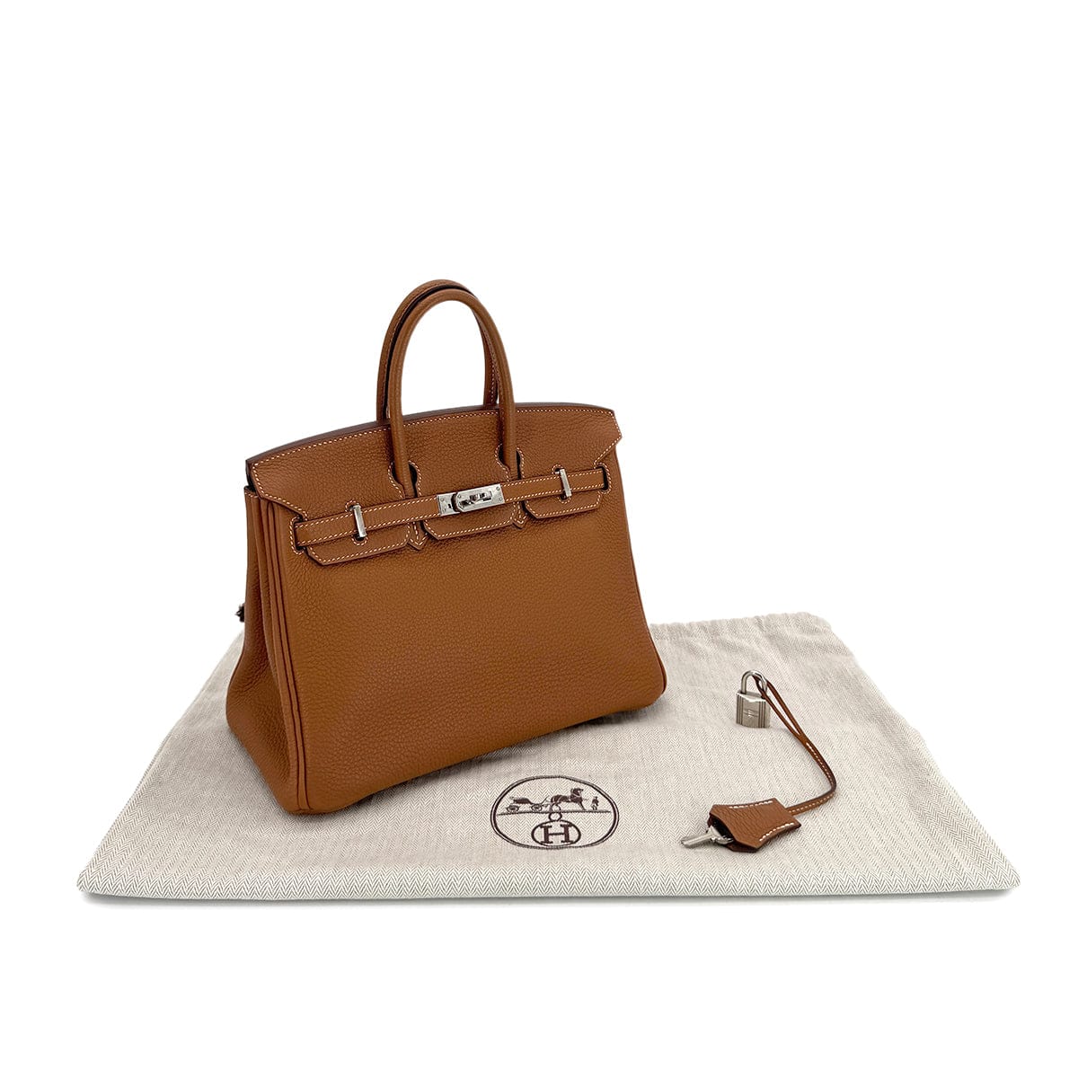 Luxury Promise Japan HERMES BIRKIN 25 GOLD TOGO HAND BAG □N SHW 90299824