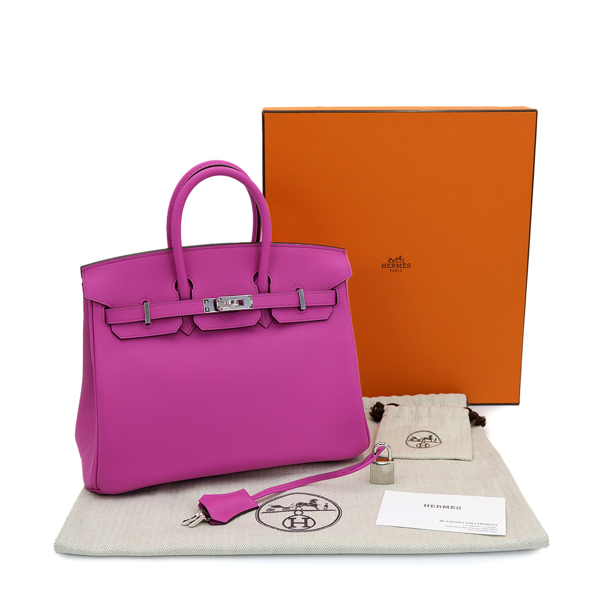 Luxury Promise Japan HERMES BIRKIN 25 MAGNOLIA SWIFT HAND BAG U SHW 90301703