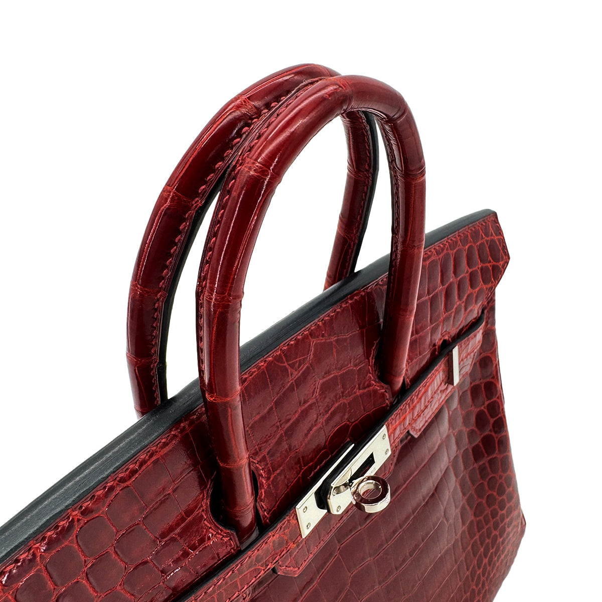 Luxury Promise Japan HERMES BIRKIN 25 ROUGE H CROCODILE NILOTICUS HAND BAG □L SHW 90257459