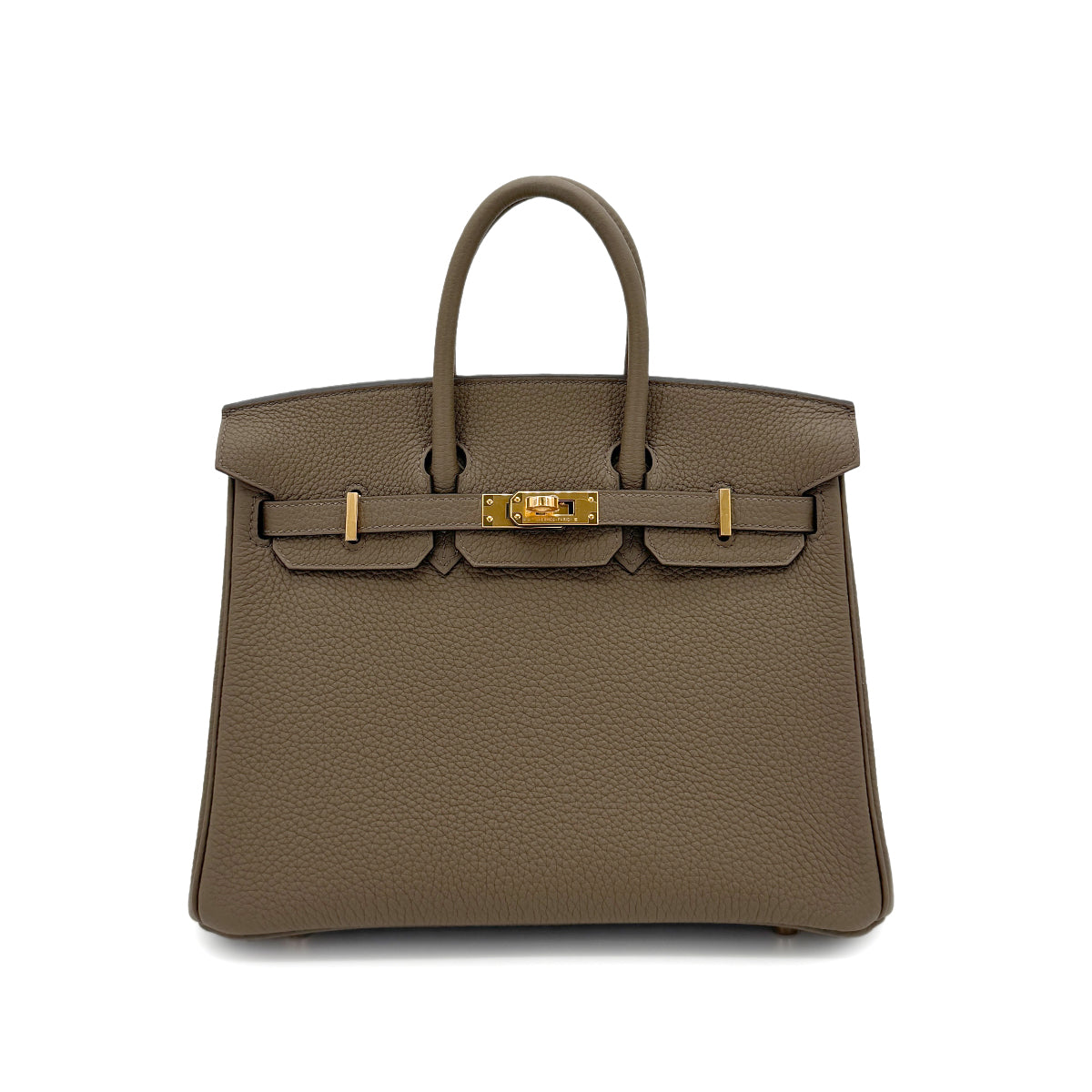 Luxury Promise Japan HERMES BIRKIN 25 VERSO TOUNDRA GRIS PERLE TOGO HAND BAG W GHW 90273375