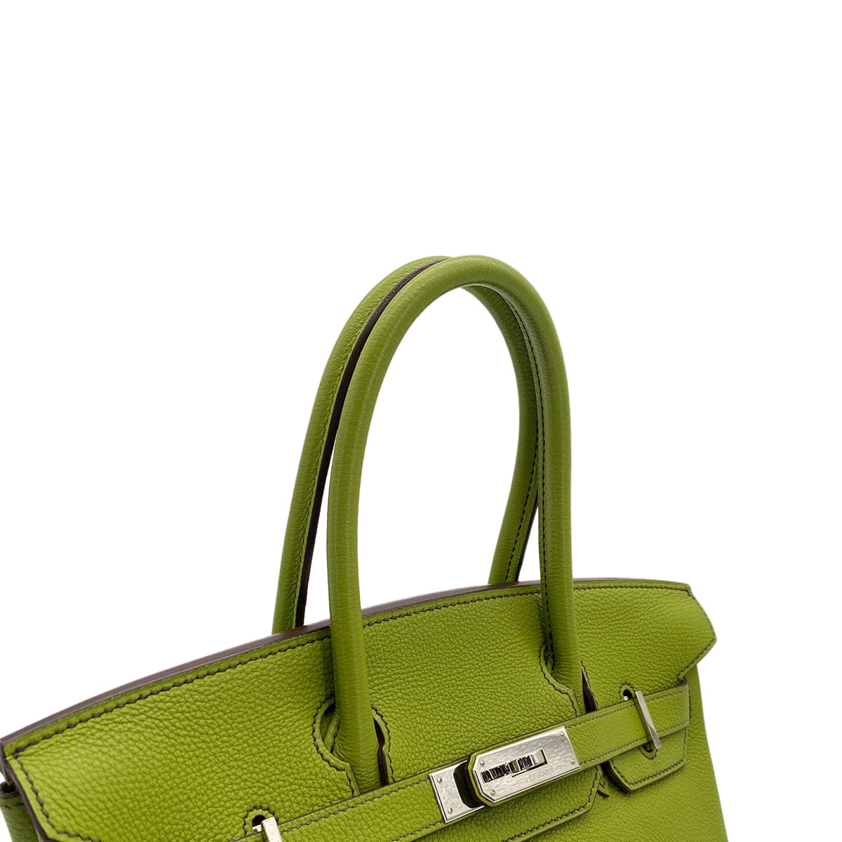 Luxury Promise Japan HERMES BIRKIN 30 ANIS GREEN TOGO HAND BAG 2007 SQUARE K PALLADIUM HARDWARE 90317919
