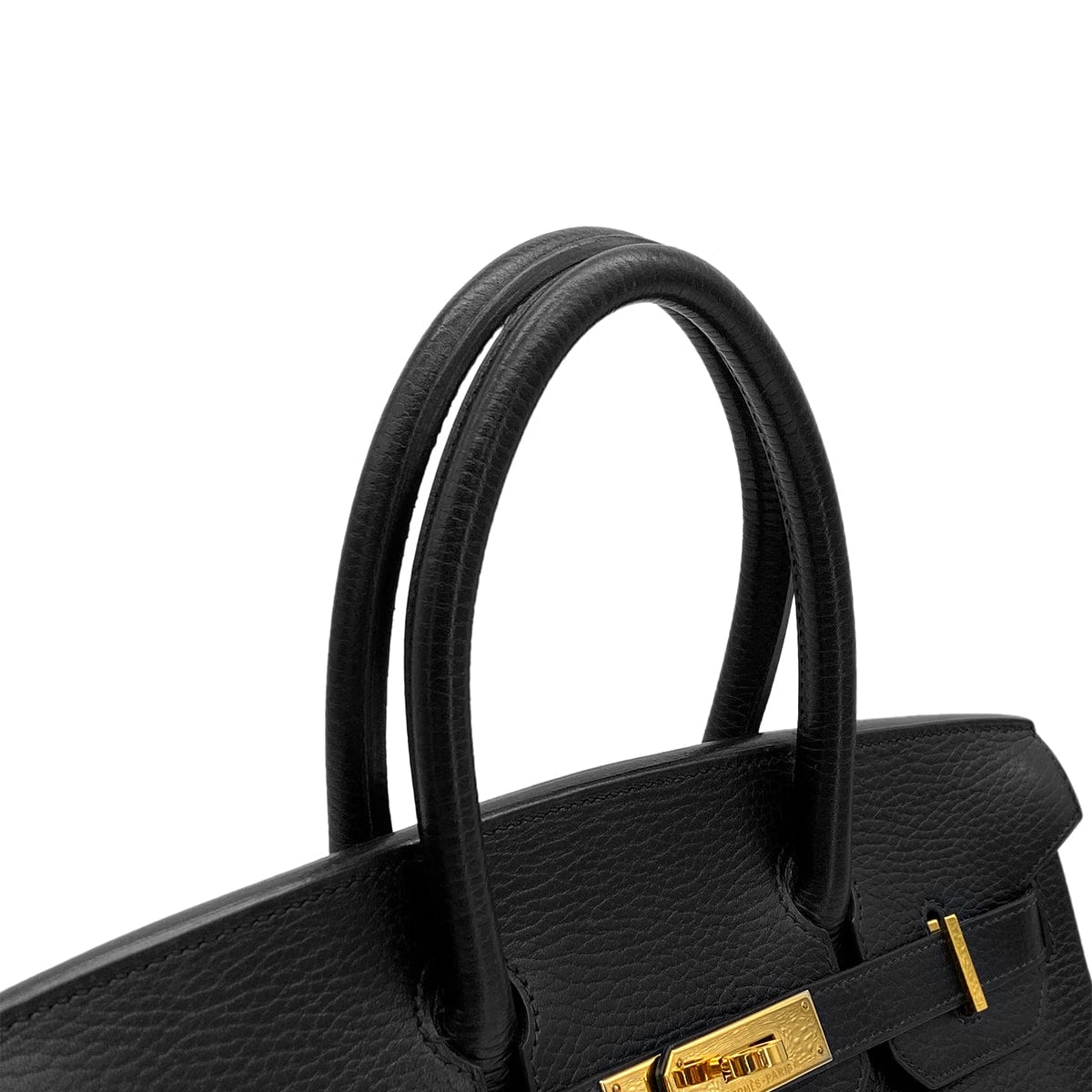 Luxury Promise Japan HERMES BIRKIN 30 BLACK ARDENNES HAND BAG 2003 SQUARE G GOLD HARDWARE 90314771