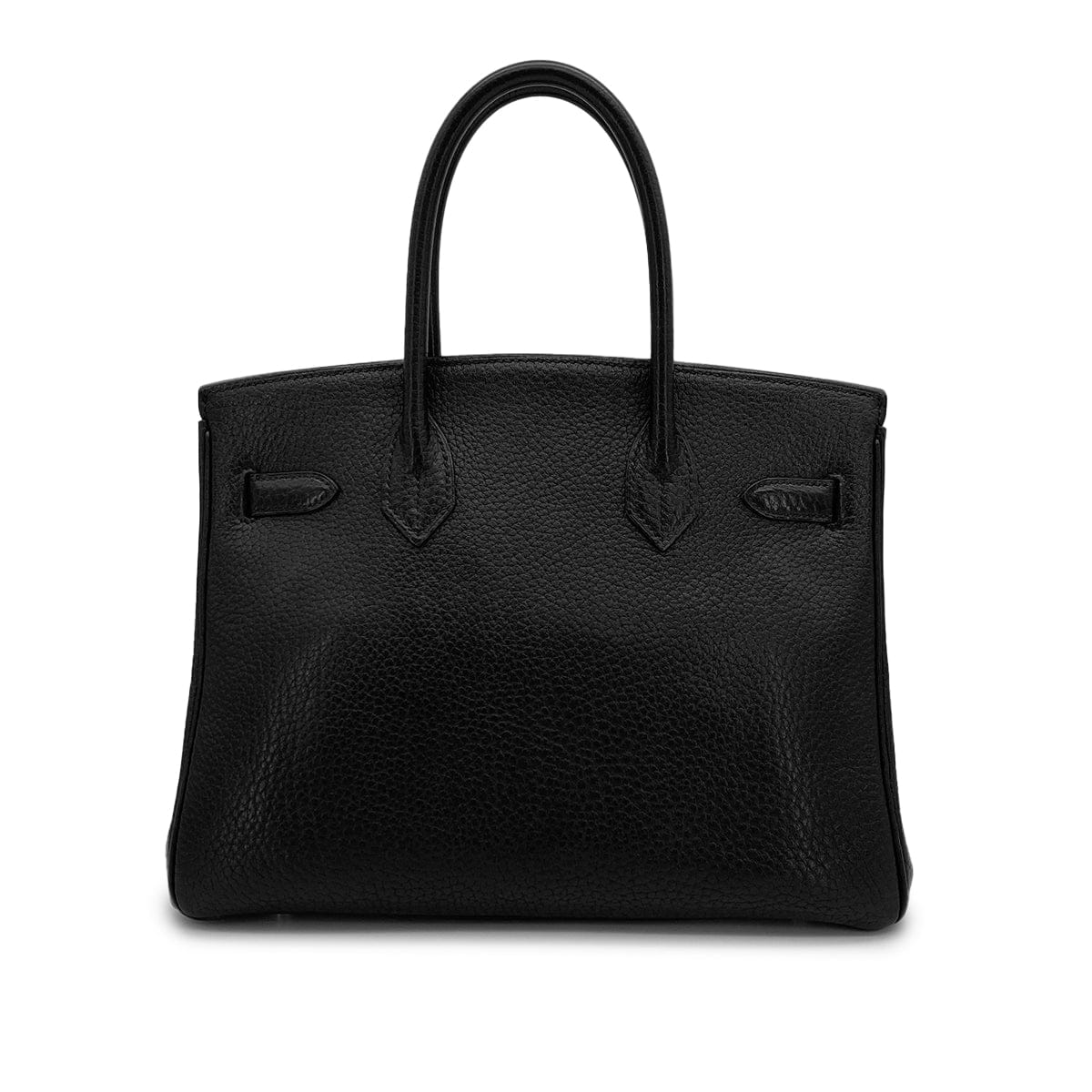Luxury Promise Japan HERMES BIRKIN 30 BLACK FJORD HAND BAG 1998 SQUARE B GOLD HARDWARE 90317180