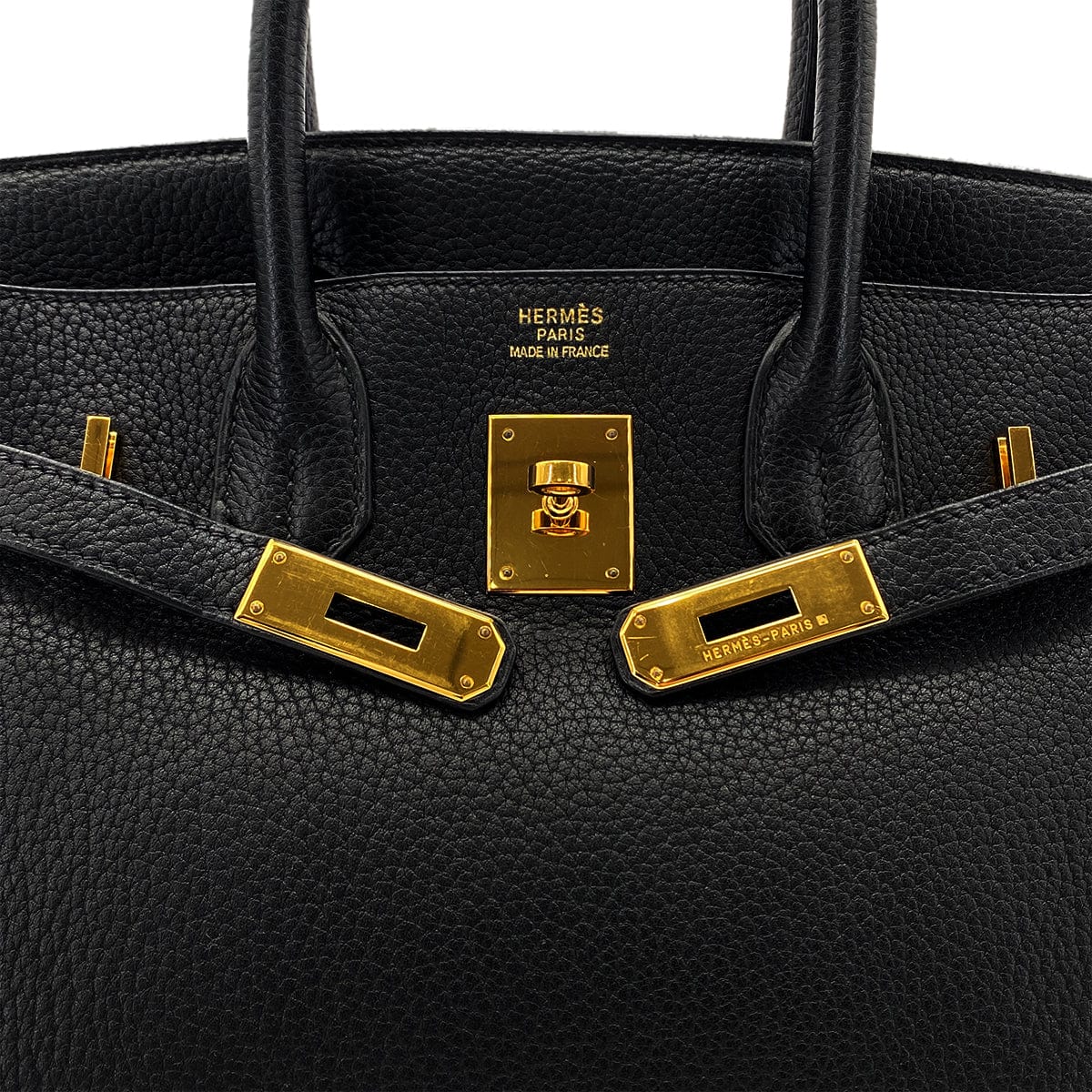Luxury Promise Japan HERMES BIRKIN 30 BLACK TOGO HAND BAG □C GHW 90286179