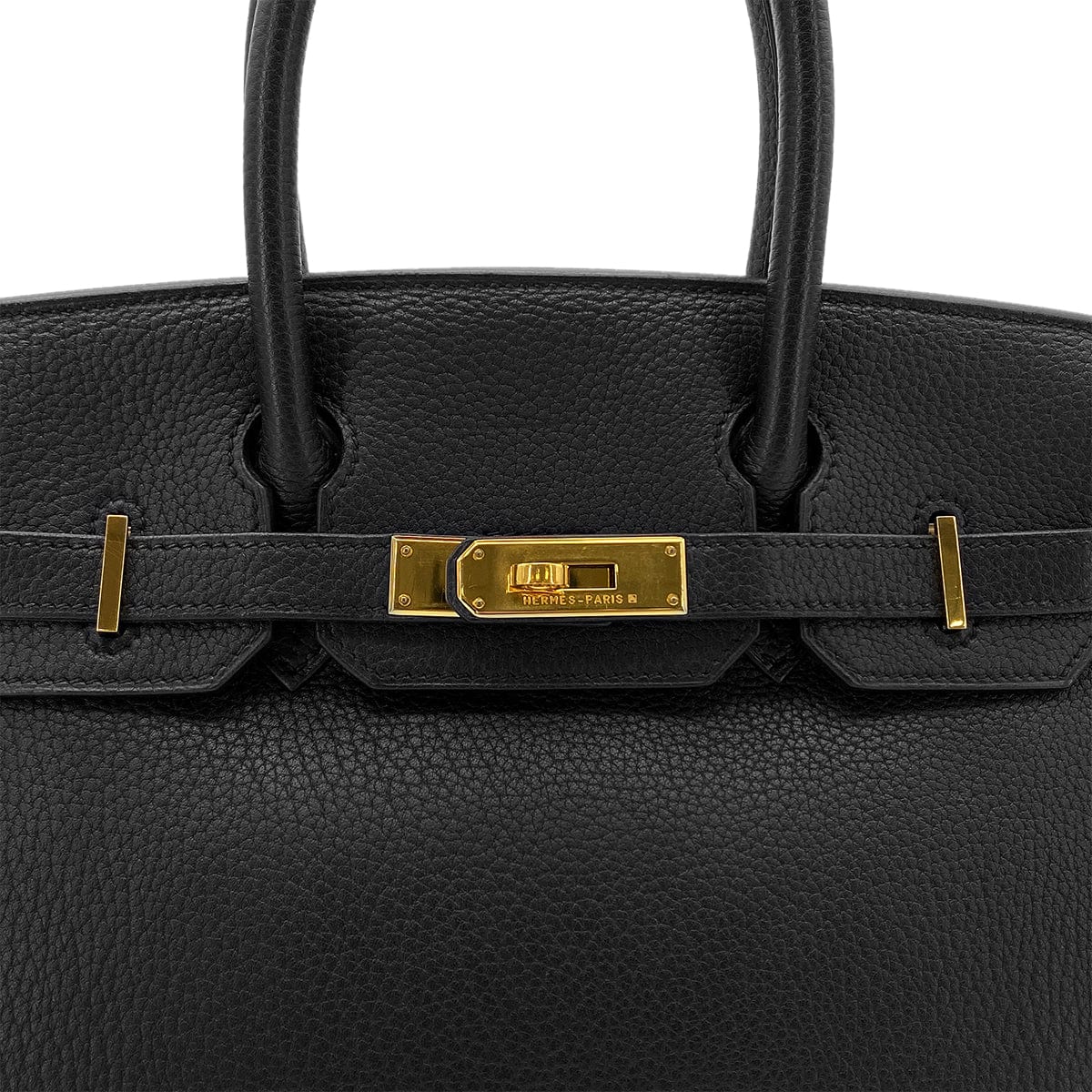 Luxury Promise Japan HERMES BIRKIN 30 BLACK TOGO HAND BAG □C GHW 90286179