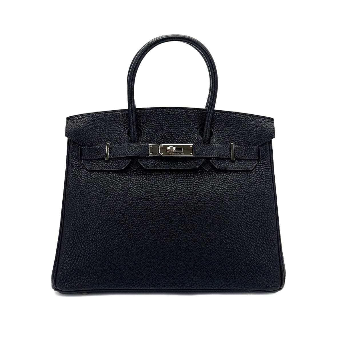 Luxury Promise Japan HERMES BIRKIN 30 BLACK TOGO HAND BAG □E SHW 90287224