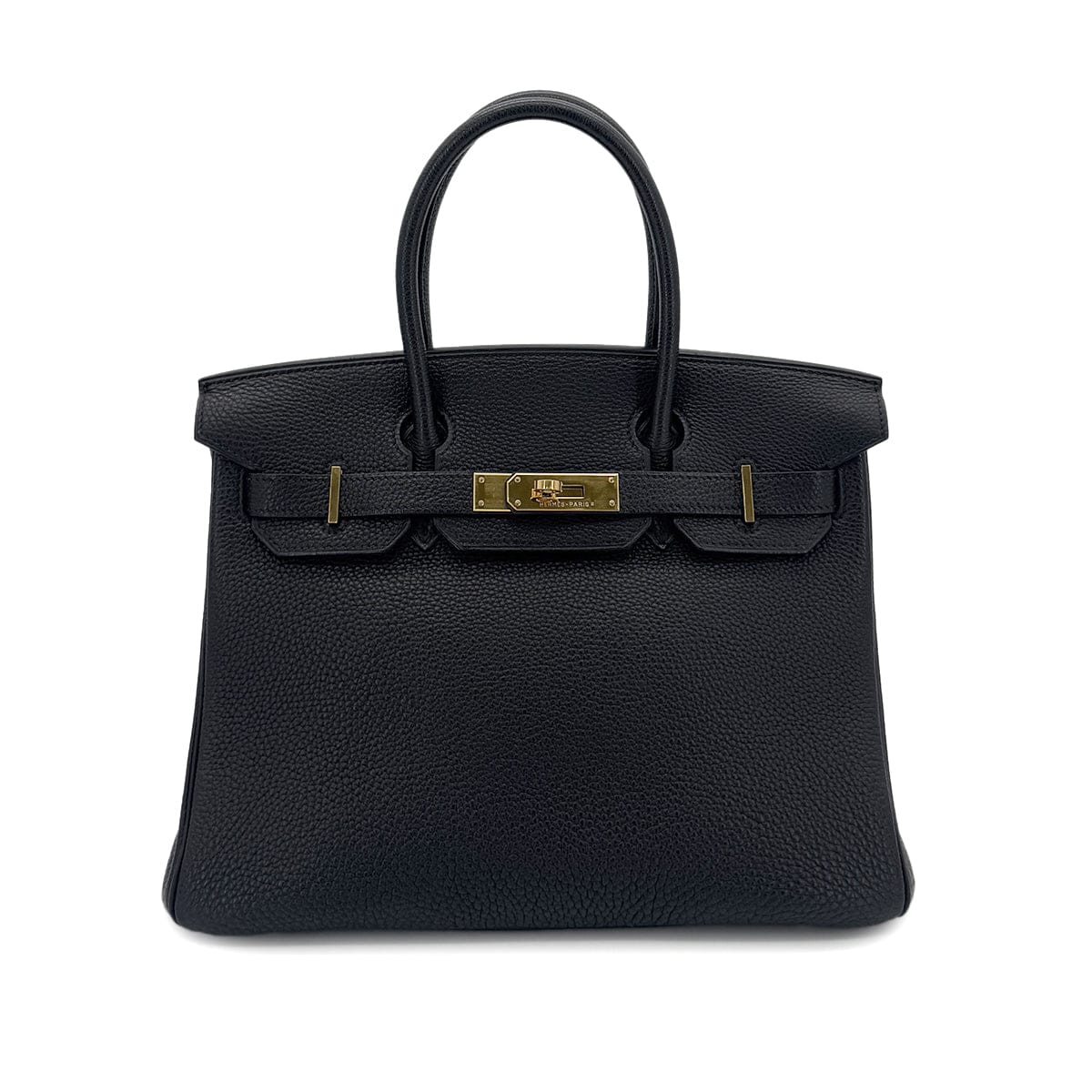 Luxury Promise Japan HERMES BIRKIN 30 BLACK TOGO HAND BAG □G GHW 90290334