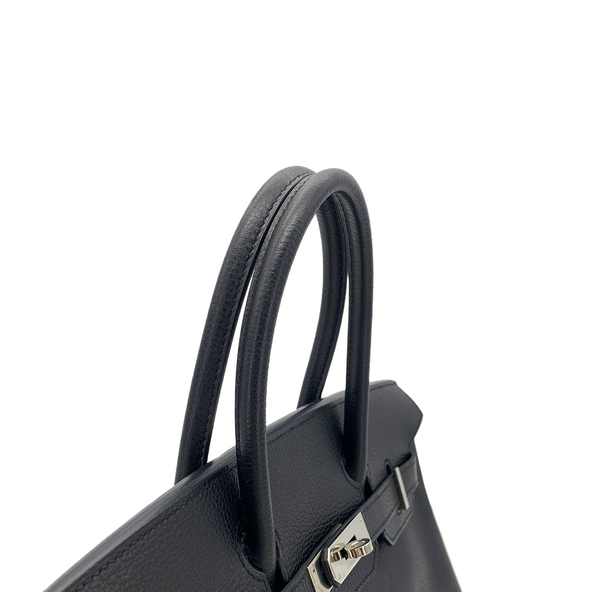 Luxury Promise Japan HERMES BIRKIN 30 BLACK VACHE LIEGEE HAND BAG □J SHW 90274836