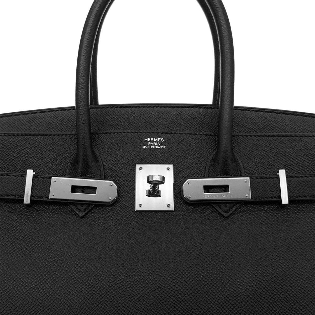 Luxury Promise Japan HERMES BIRKIN 30 BLACK VEAU EPSOM HAND BAG □O SHW 90291874