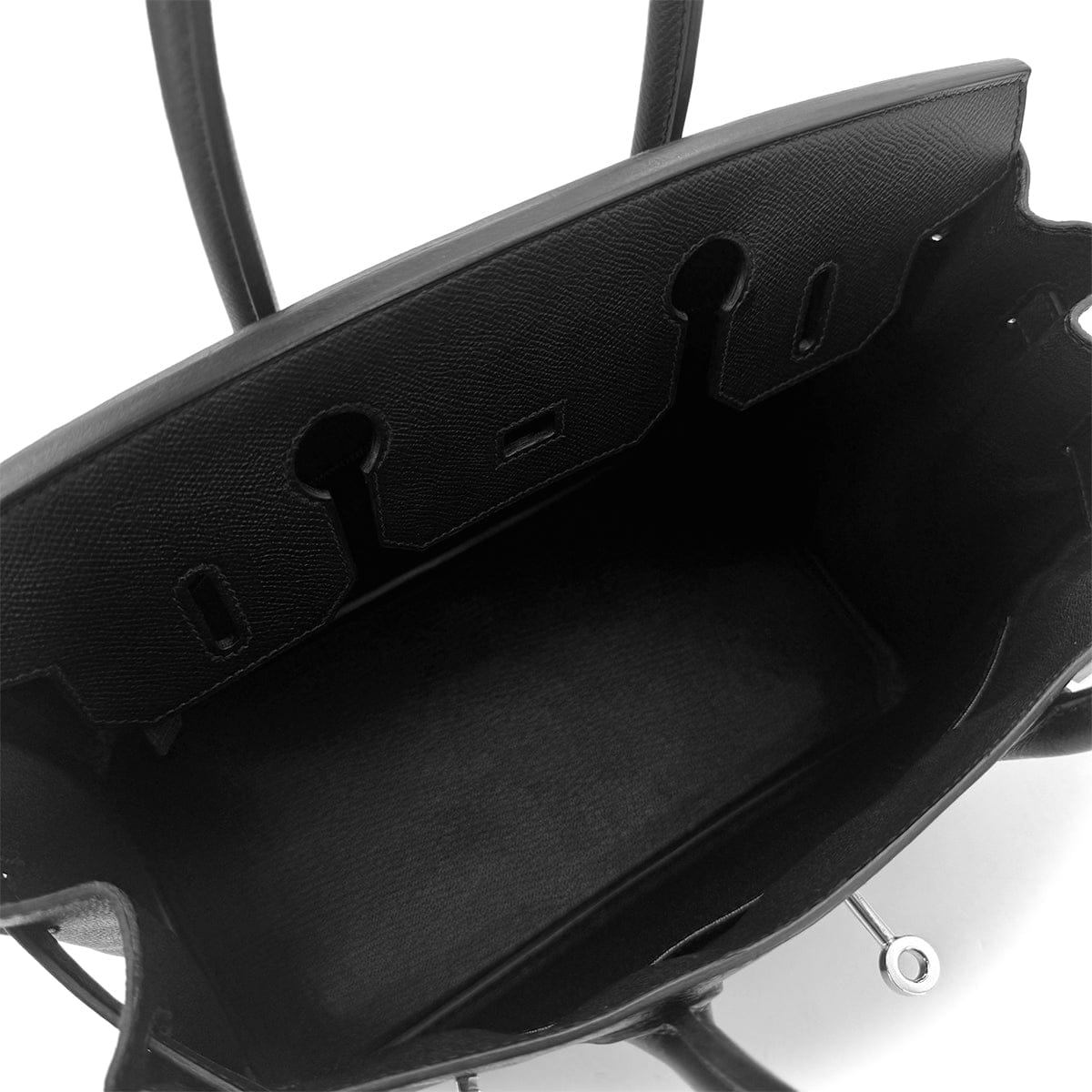 Luxury Promise Japan HERMES BIRKIN 30 BLACK VEAU EPSOM HAND BAG □O SHW 90291874