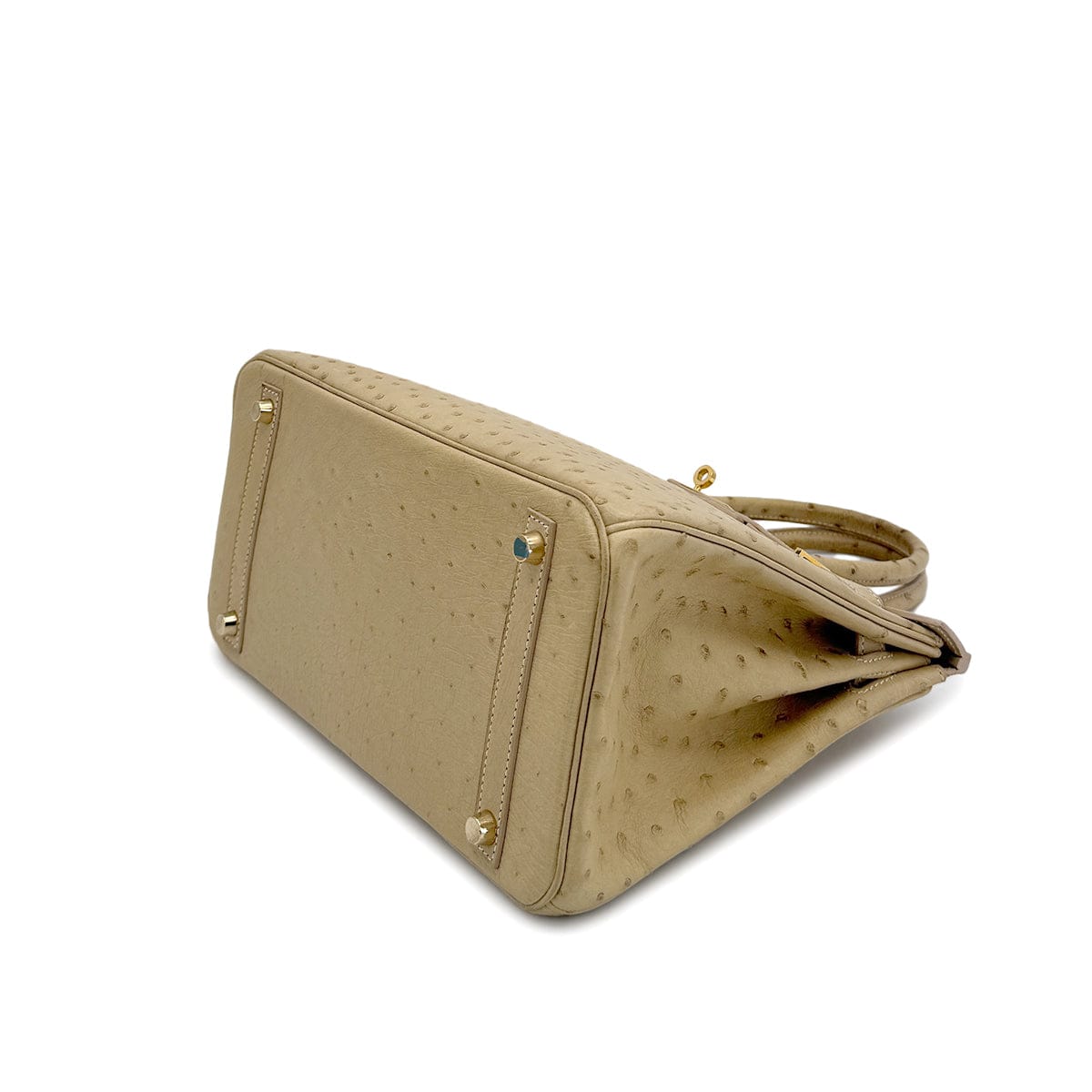 Luxury Promise Japan HERMES BIRKIN 30 BLANCCASSE OSTRICH HAND BAG □J GOLD HARDWARE 90309169
