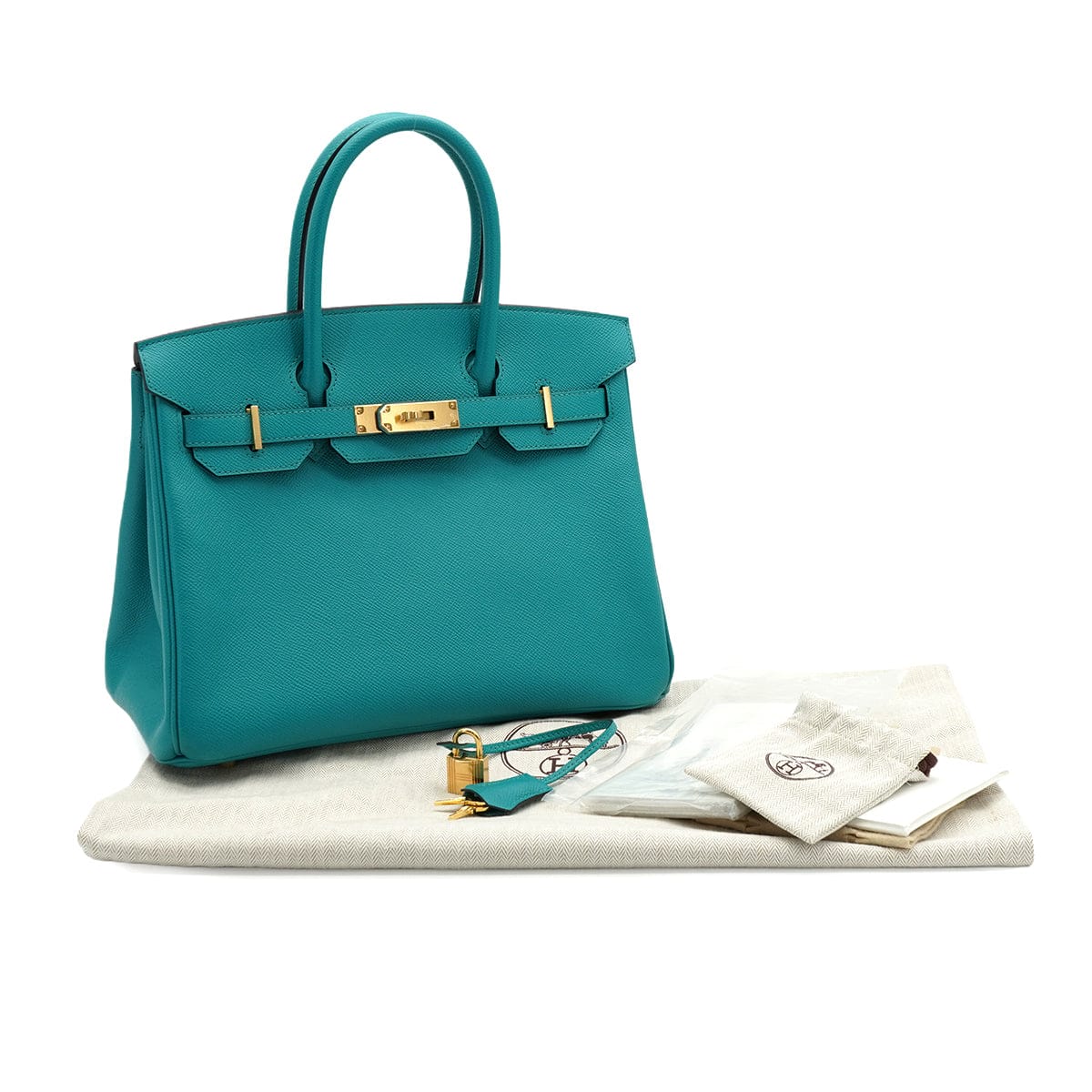 Luxury Promise Japan HERMES BIRKIN 30 BLUE PAON VEAU EPSOM HAND BAG 2016 X STAMP PALLADIUM HARDWARE 90343840