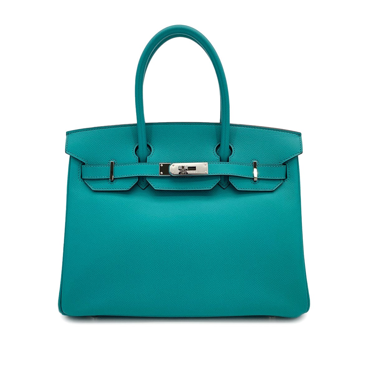 Luxury Promise Japan HERMES BIRKIN 30 BLUE PAON VEAU EPSOM HAND BAG □P PALLADIUM HARDWARE 90308974