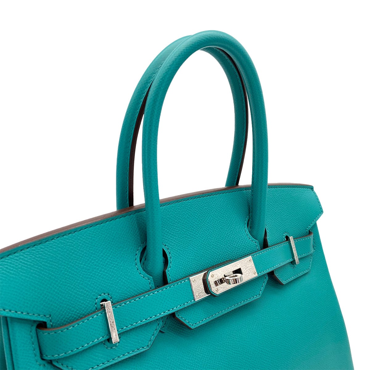 Luxury Promise Japan HERMES BIRKIN 30 BLUE PAON VEAU EPSOM HAND BAG □P PALLADIUM HARDWARE 90308974