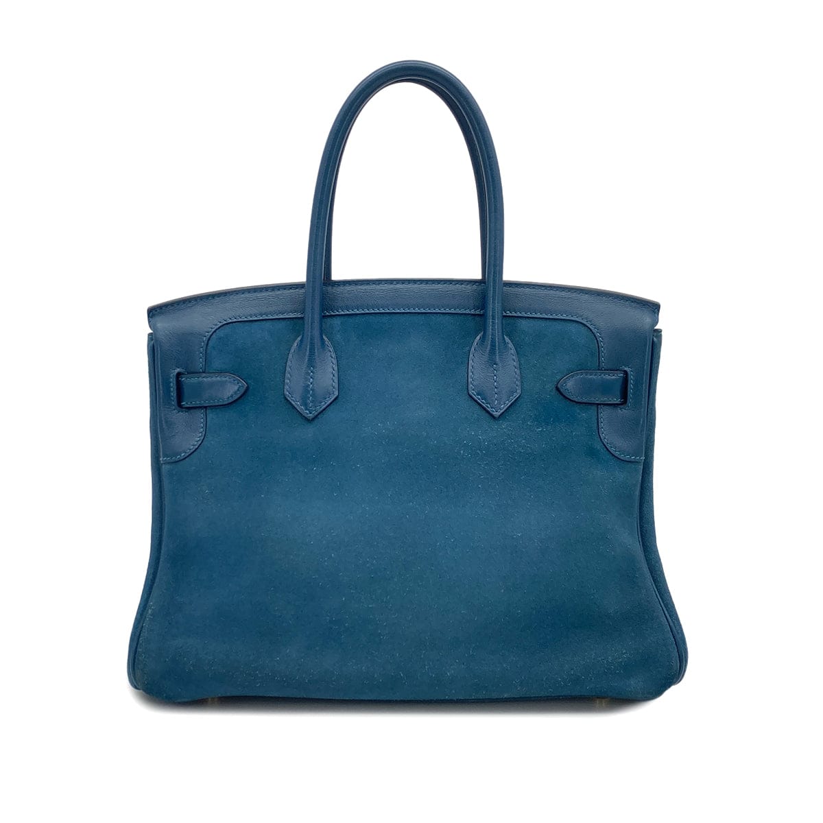 Luxury Promise Japan HERMES BIRKIN 30 BLUE THALASSA GRIZZLY DEBRIS HAND BAG 2012 SQUARE P GOLD HARDWARE 90319652