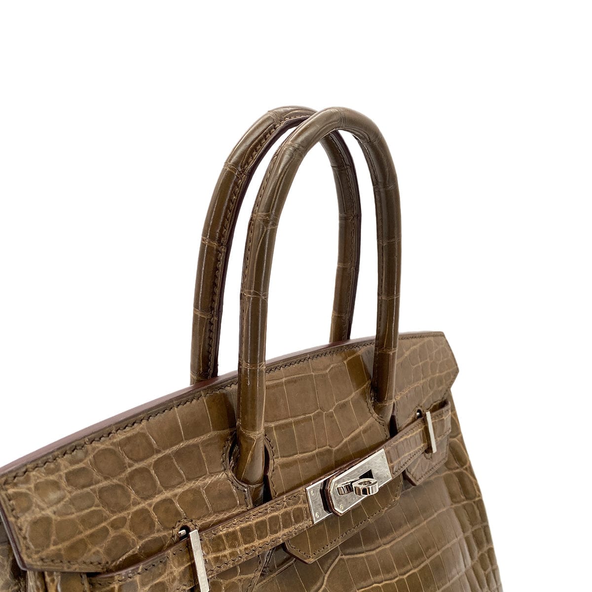 Luxury Promise Japan HERMES BIRKIN 30 BROWN CROCODILE NILOTICUS HAND BAG □M PHW 90305904