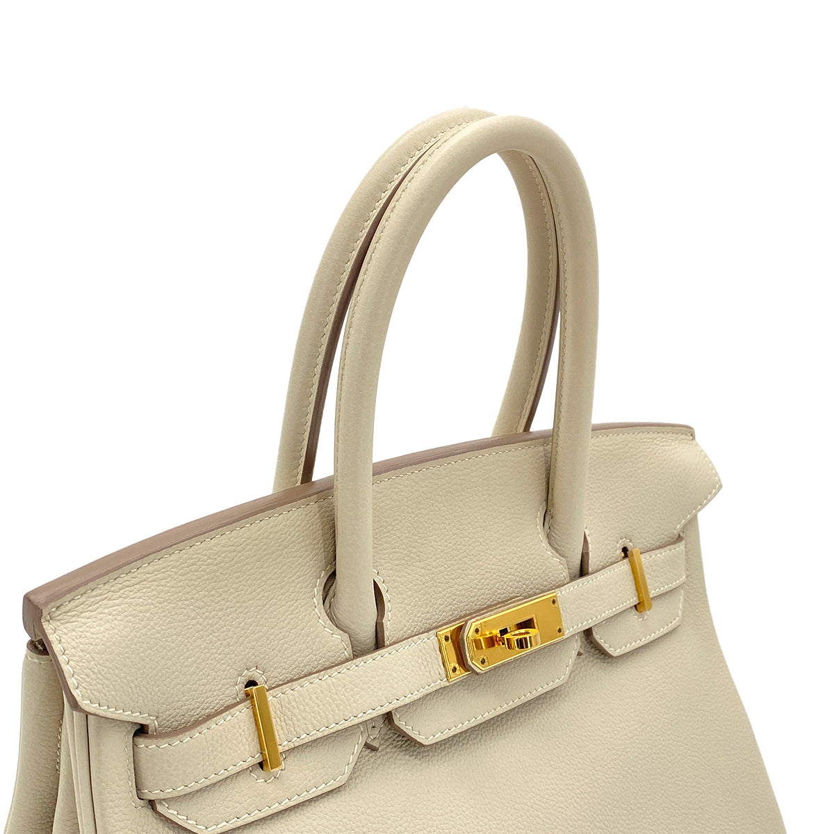 Luxury Promise Japan HERMES BIRKIN 30 CRAIE TOGO HAND BAG A GHW 90301731