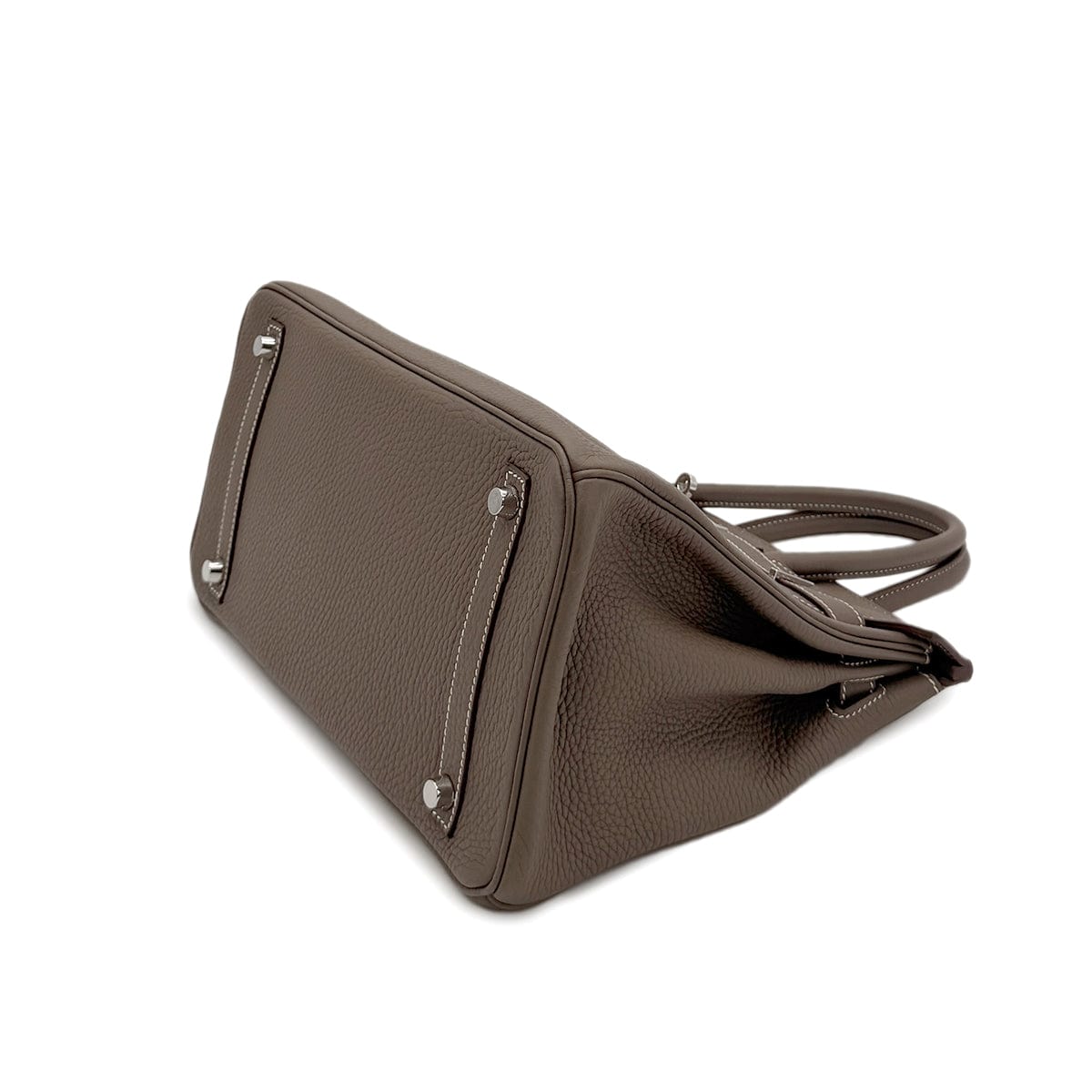 Luxury Promise Japan HERMES BIRKIN 30 ETOUPE TAURILLON CLEMENCE HAND BAG □R SHW 90281823