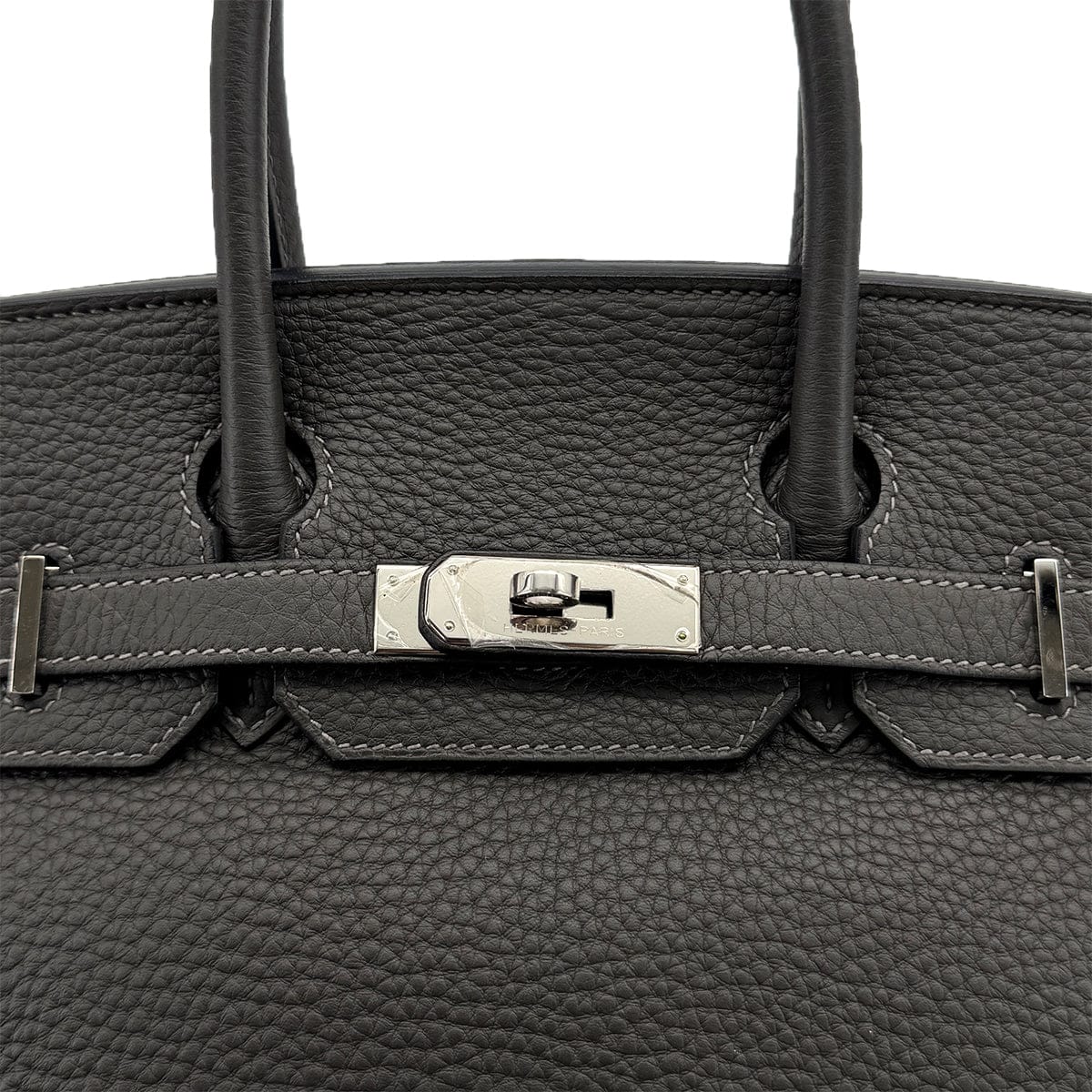 Luxury Promise Japan HERMES BIRKIN 30 GRAPHITE GRIS TOURTERELLE TAURILLON CLEMENCE HAND BAG 2012 SQUARE P PALLADIUM HARDWARE SPO 90313544