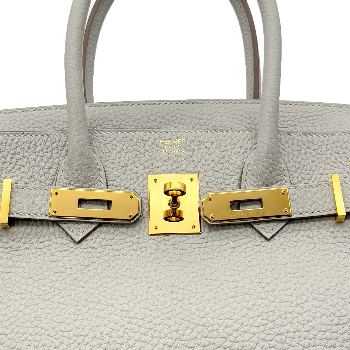 Luxury Promise Japan HERMES BIRKIN 30 GRIS PERLE TOGO HAND BAG D GHW 90292088