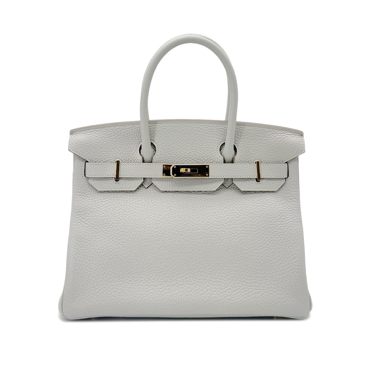 Luxury Promise Japan HERMES BIRKIN 30 GRIS PERLE TOGO HAND BAG D GHW 90292088