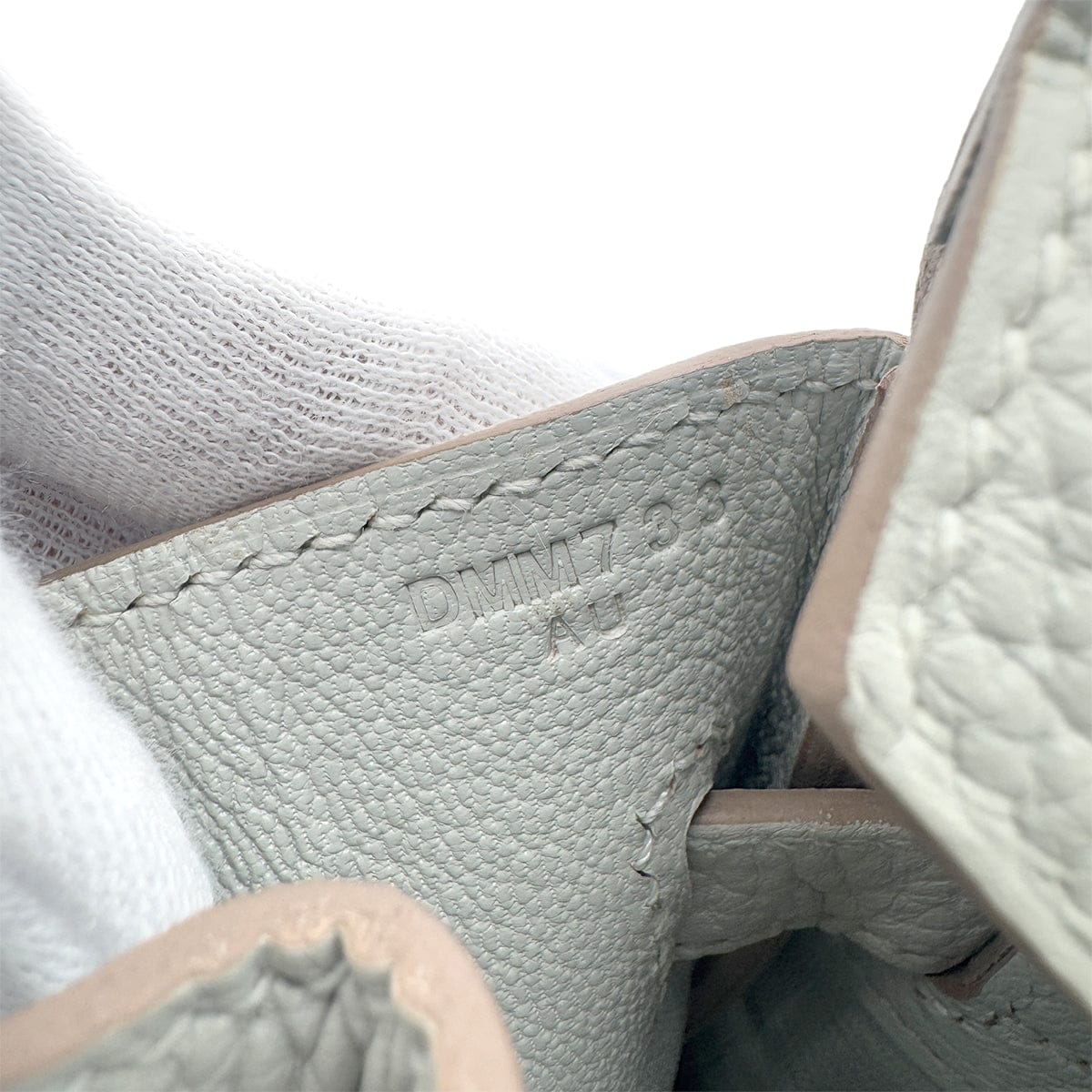 Luxury Promise Japan HERMES BIRKIN 30 GRIS PERLE TOGO HAND BAG D GHW 90292088