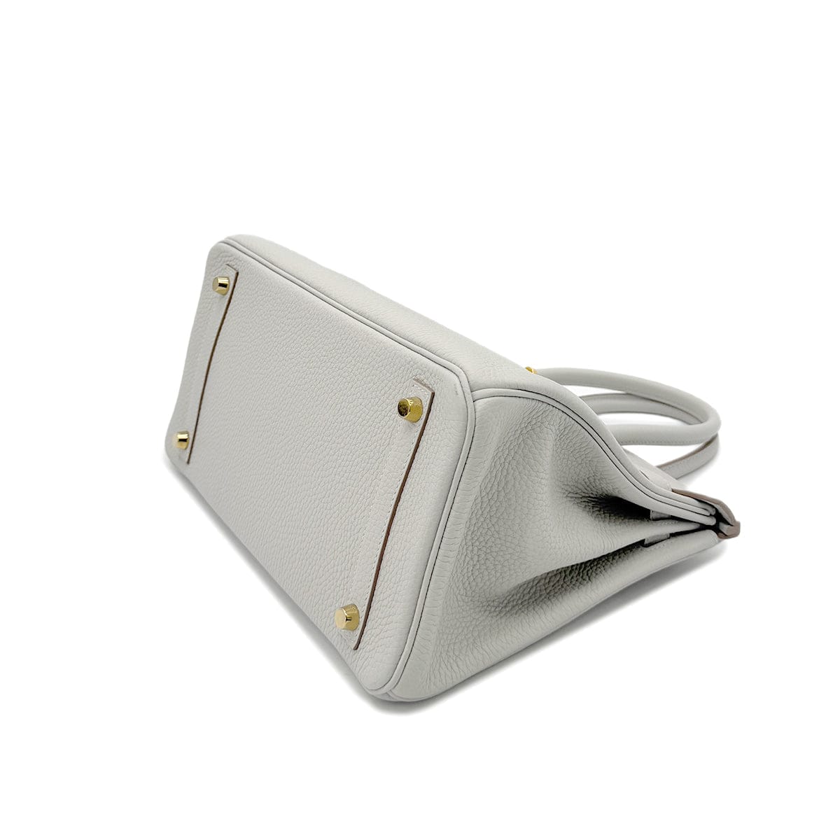 Luxury Promise Japan HERMES BIRKIN 30 GRIS PERLE TOGO HAND BAG D GHW 90292088