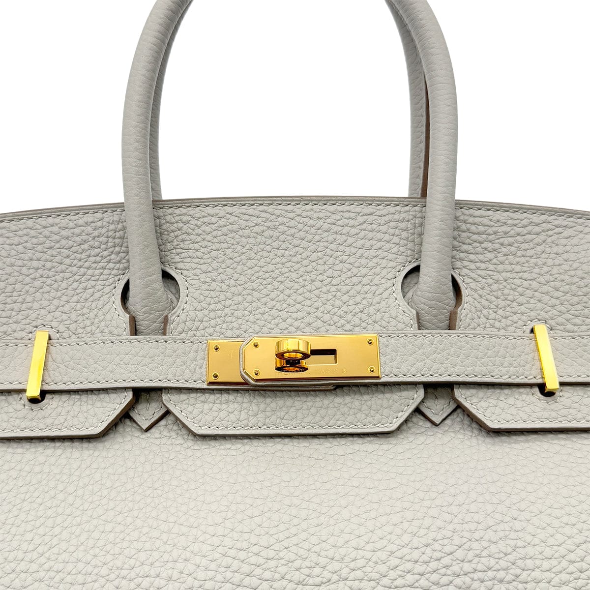 Luxury Promise Japan HERMES BIRKIN 30 GRIS PERLE TOGO HAND BAG D GHW 90292088